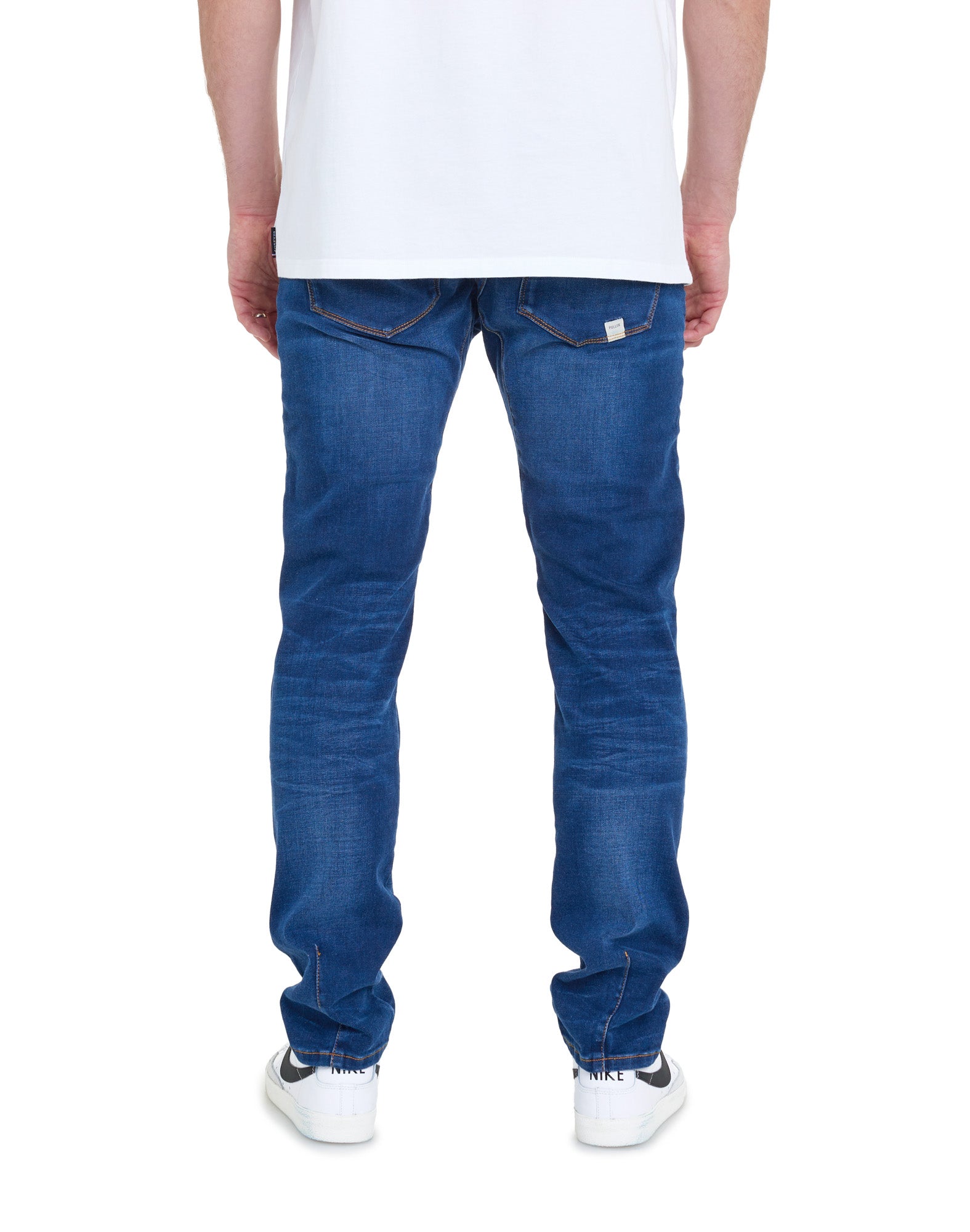 pantalon straight smokedblue PULLIN en coton