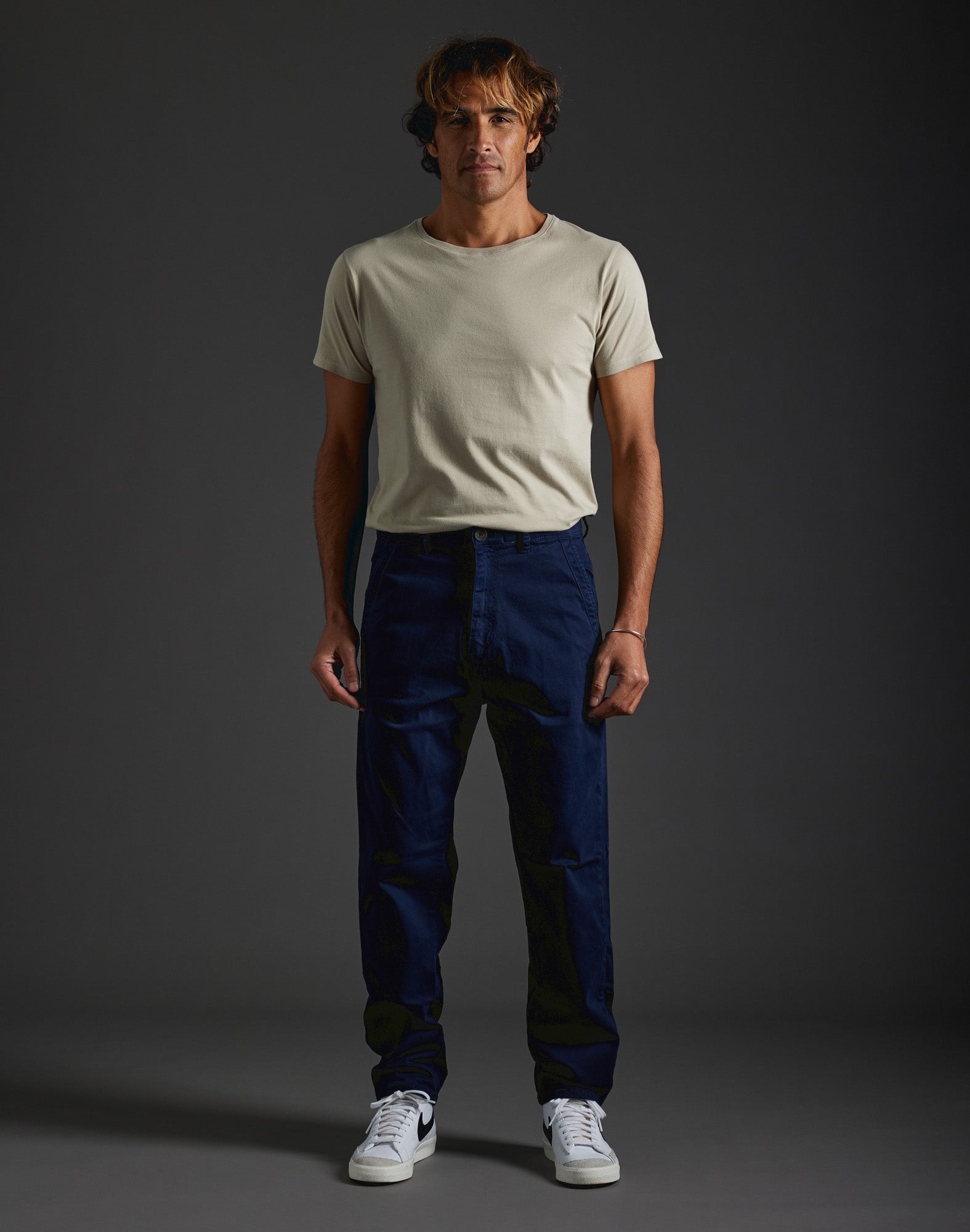 pantalon loose marine PULLIN en coton