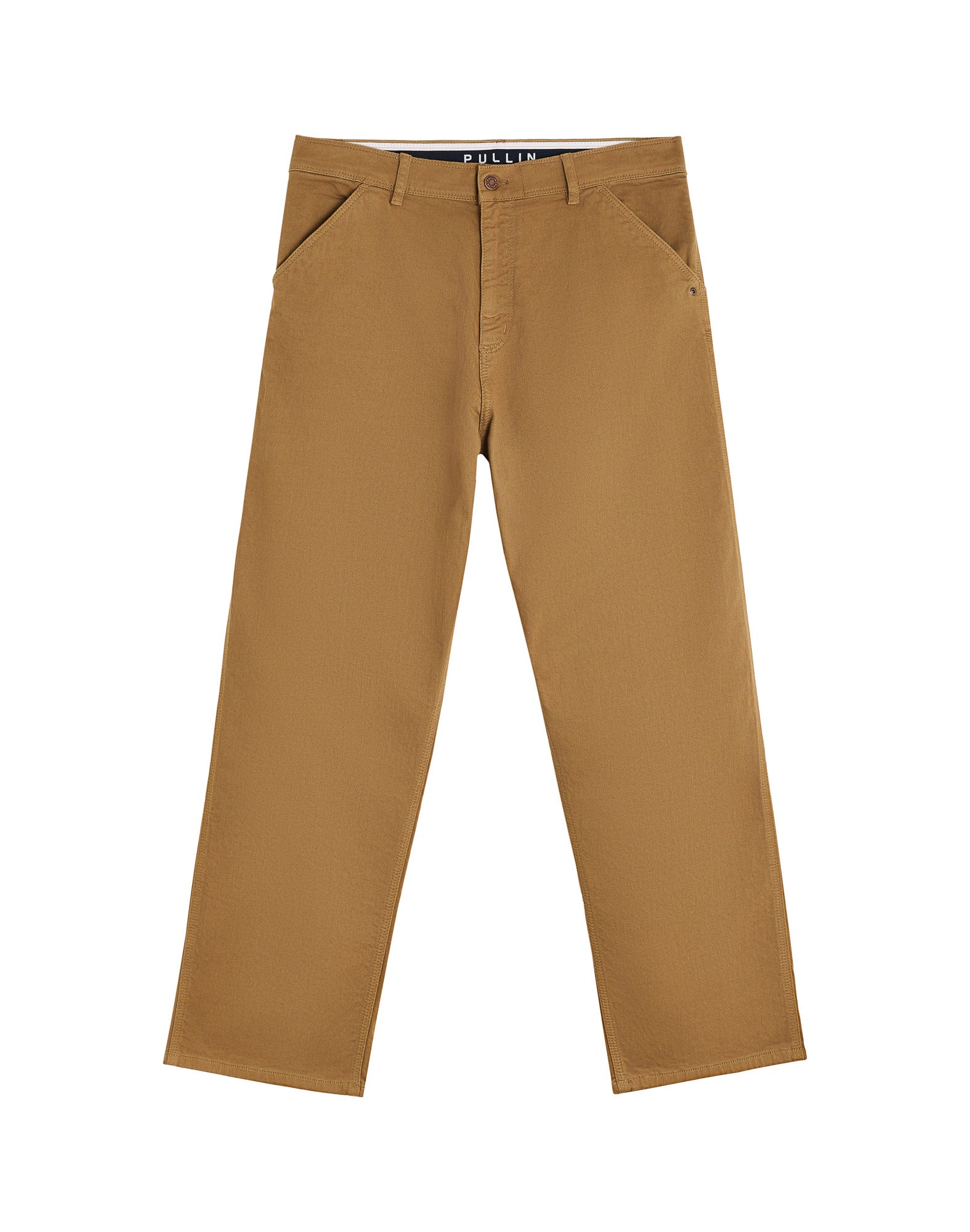 pantalon baggy taupe PULLIN en coton