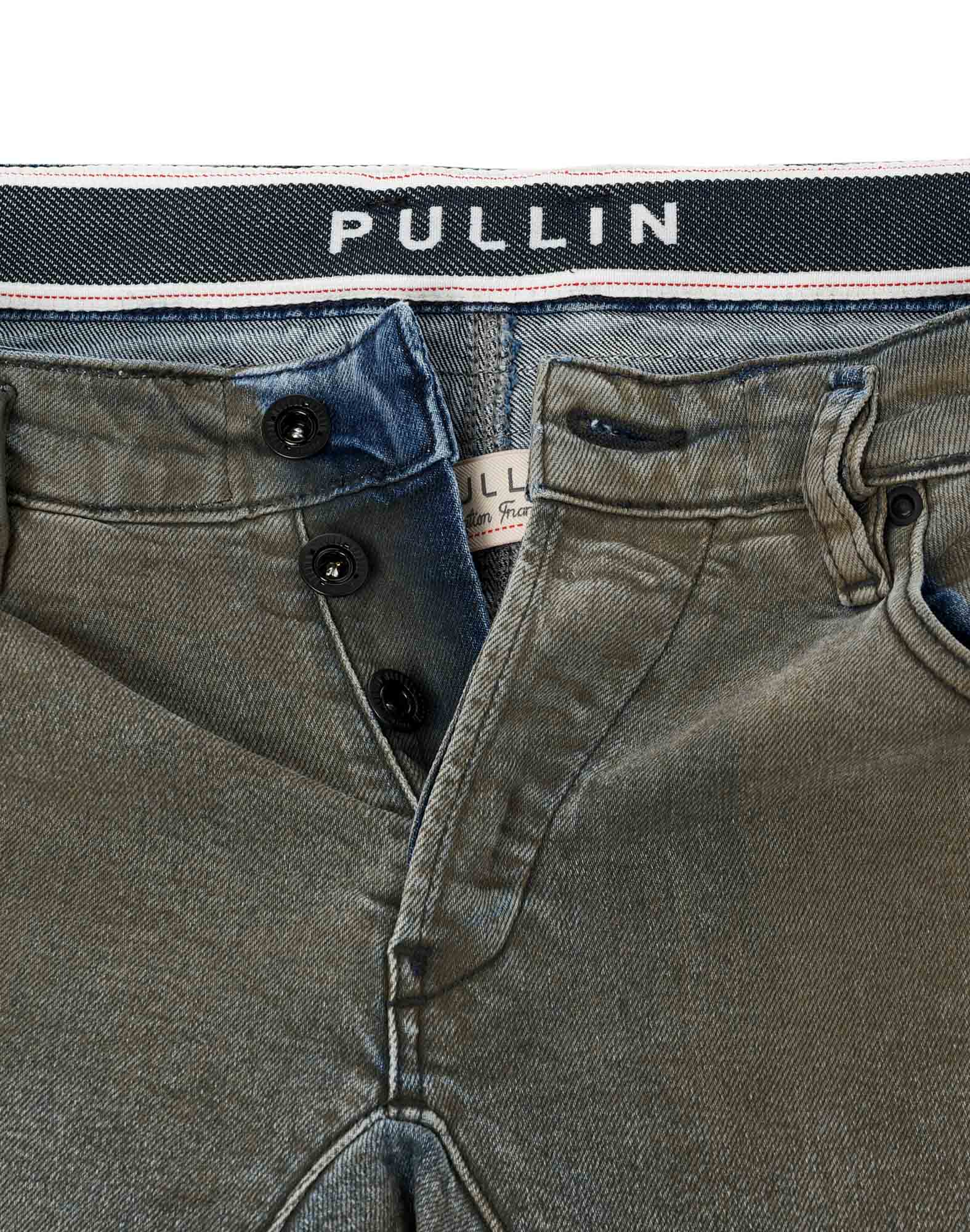 pantalon 7/8 eme blue PULLIN en coton