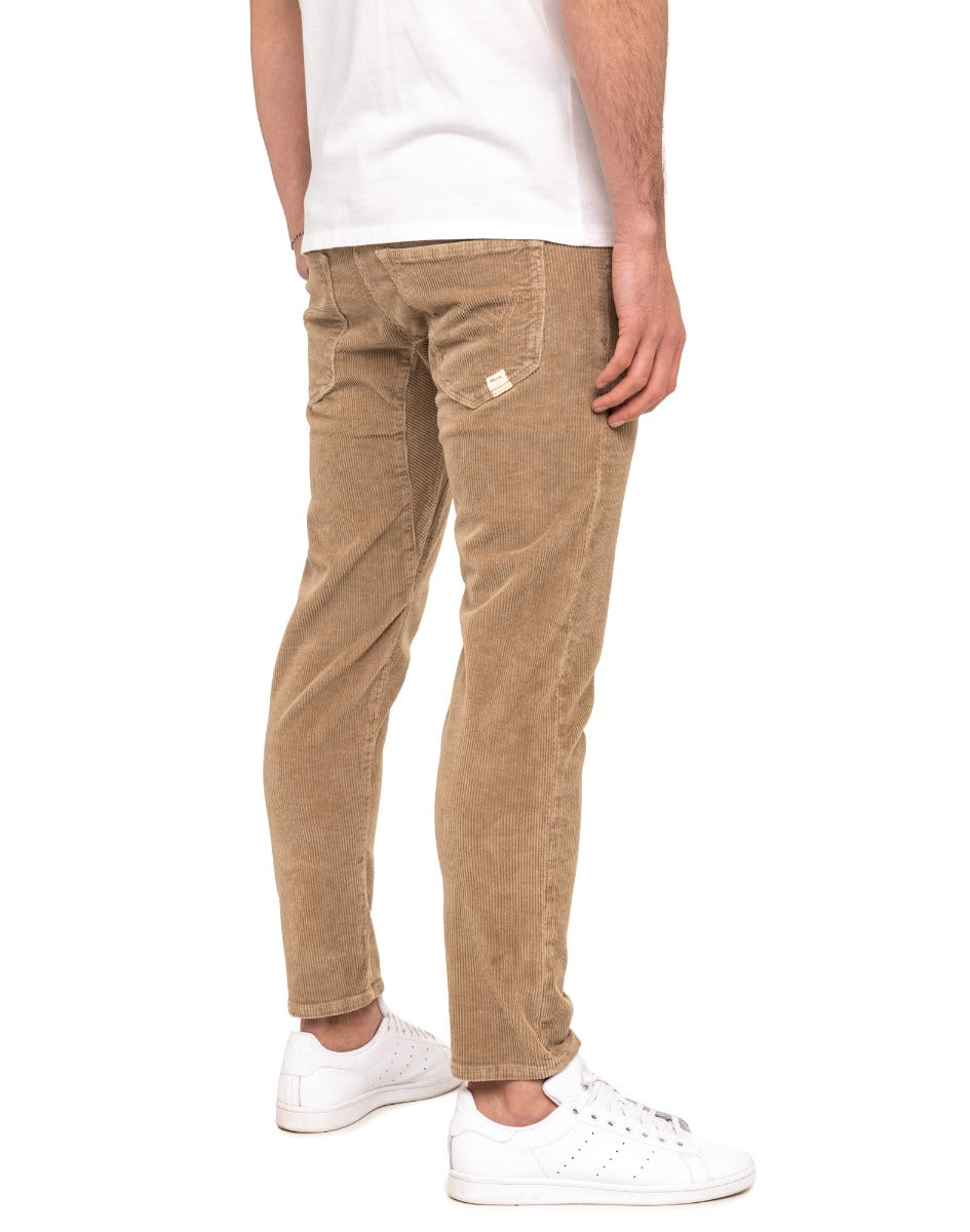 pantalon 7/8 eme beige PULLIN en coton