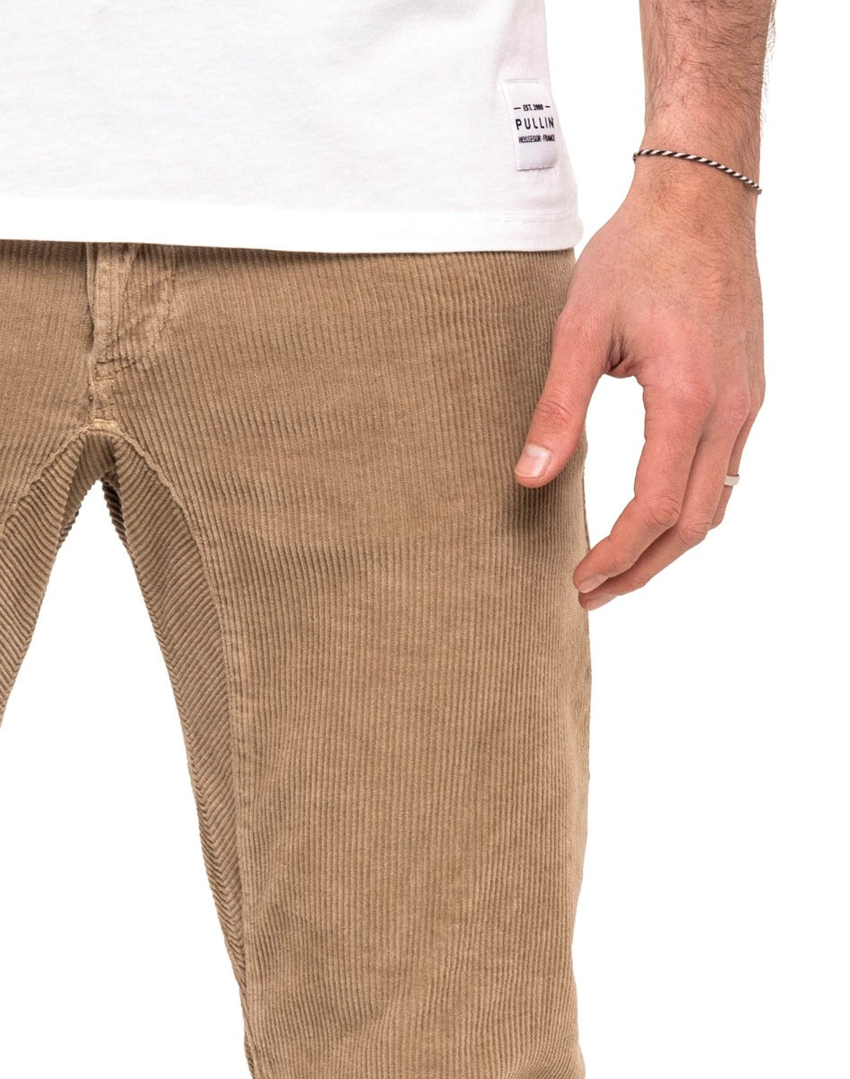 pantalon 7/8 eme beige PULLIN en coton
