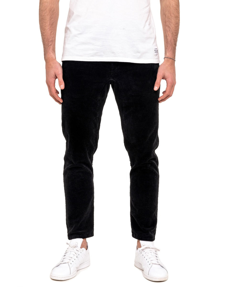 dening off corduroy black PULLIN en coton
