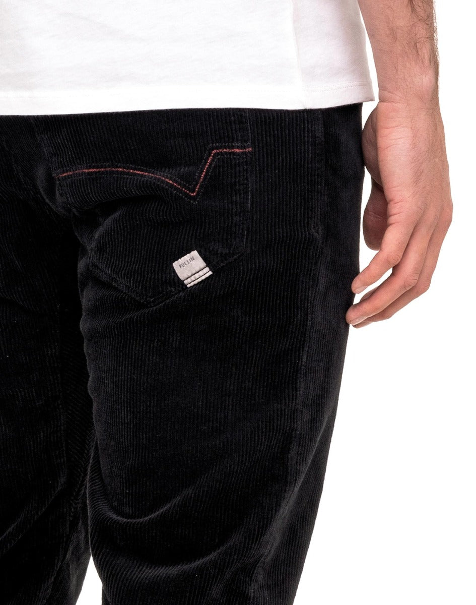 dening off corduroy black PULLIN en coton