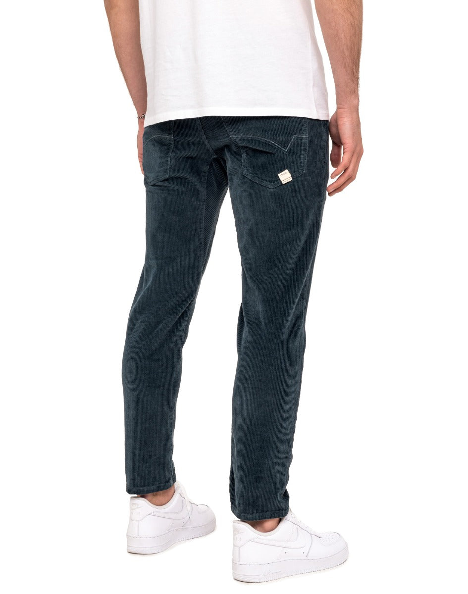 pantalon 7/8 eme blue PULLIN en coton