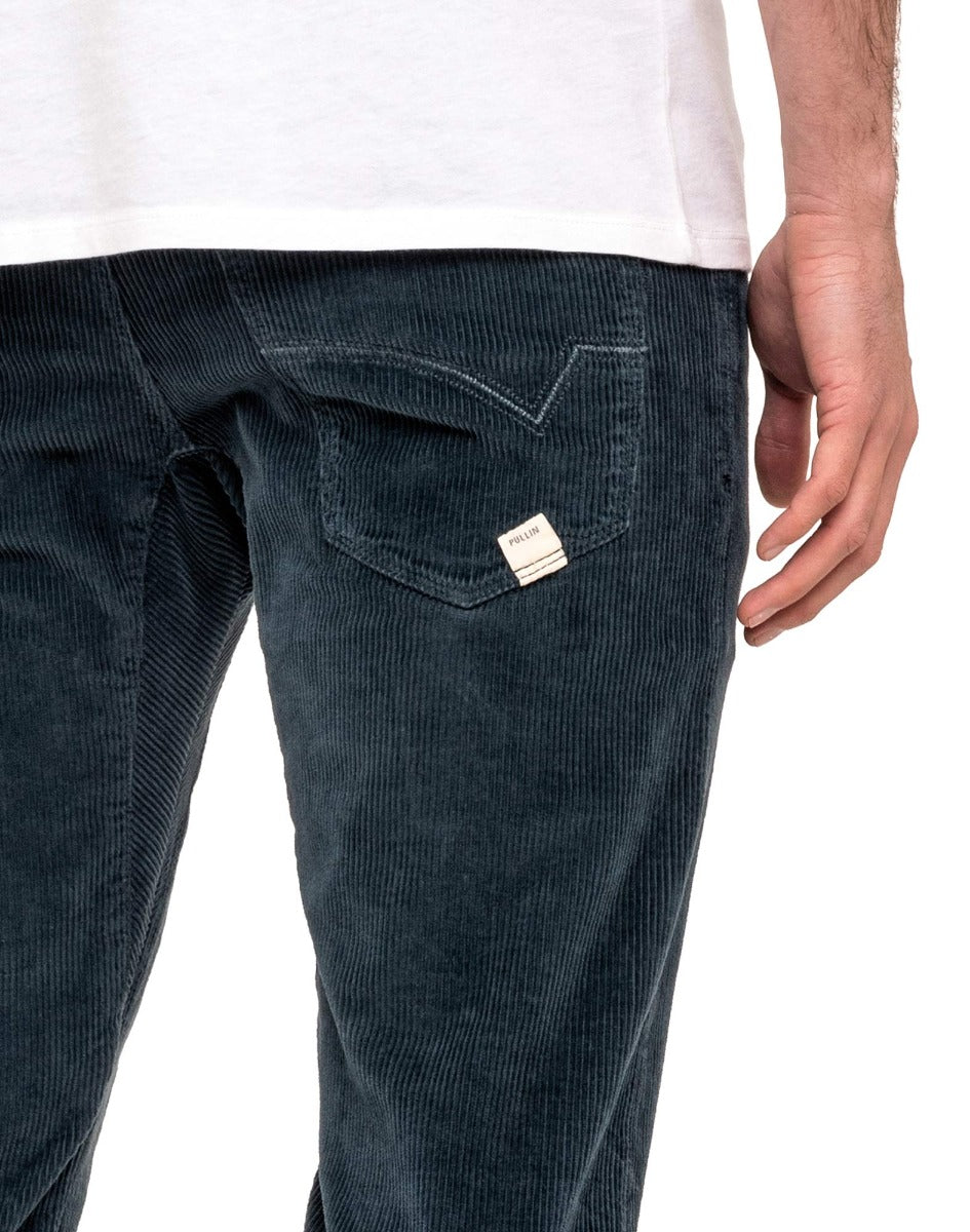 pantalon 7/8 eme blue PULLIN en coton