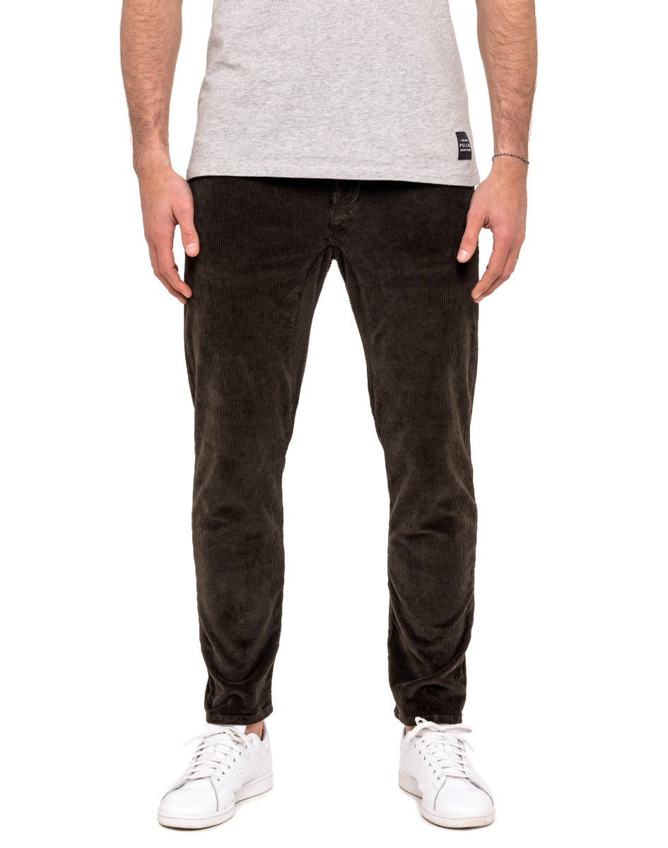 pantalon 7/8 eme khaki PULLIN en coton