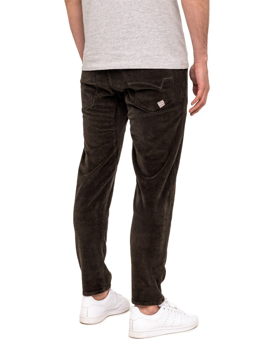 pantalon 7/8 eme khaki PULLIN en coton