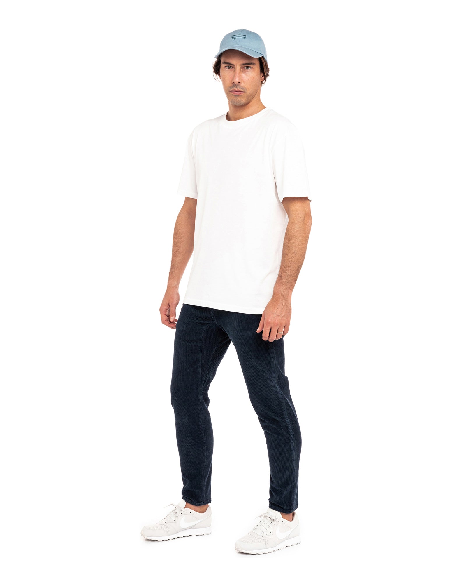 pantalon 7/8 eme marine PULLIN en coton