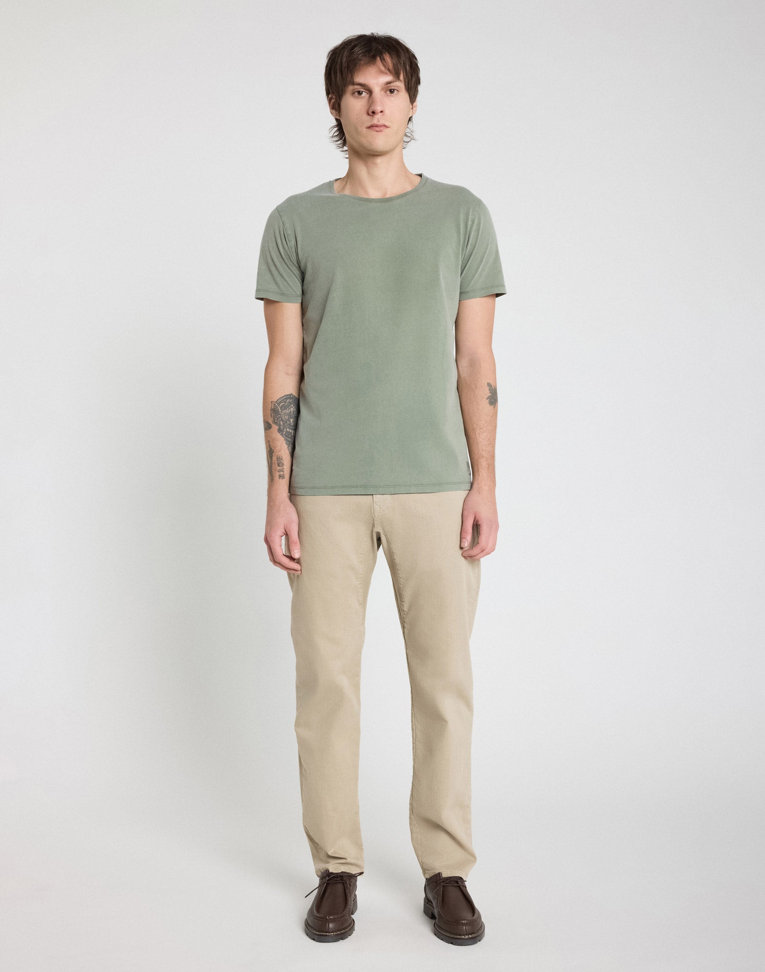 pantalon straight gravel PULLIN en coton