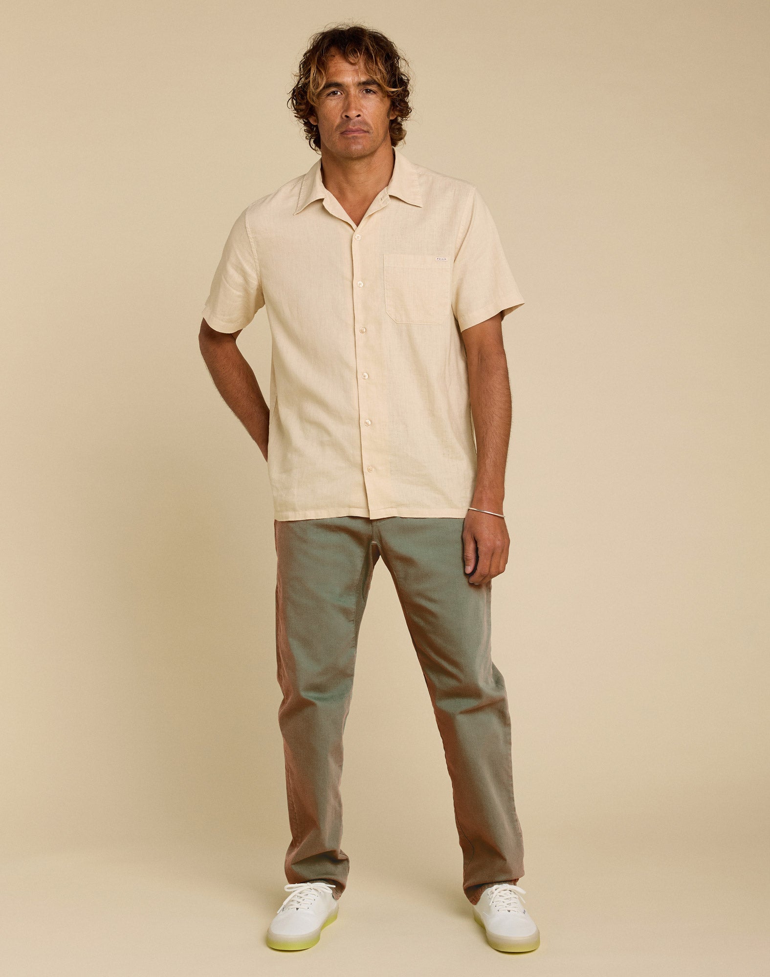 pantalon straight oil PULLIN en coton