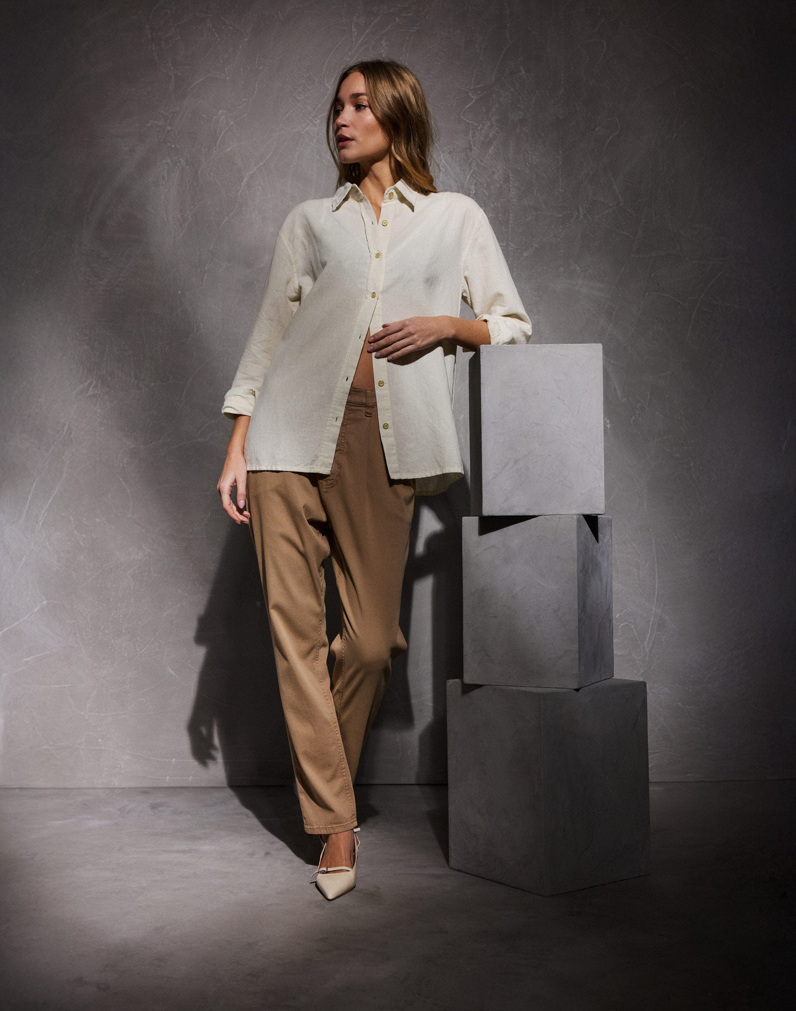 pantalon chino coco mocha PULLIN en coton