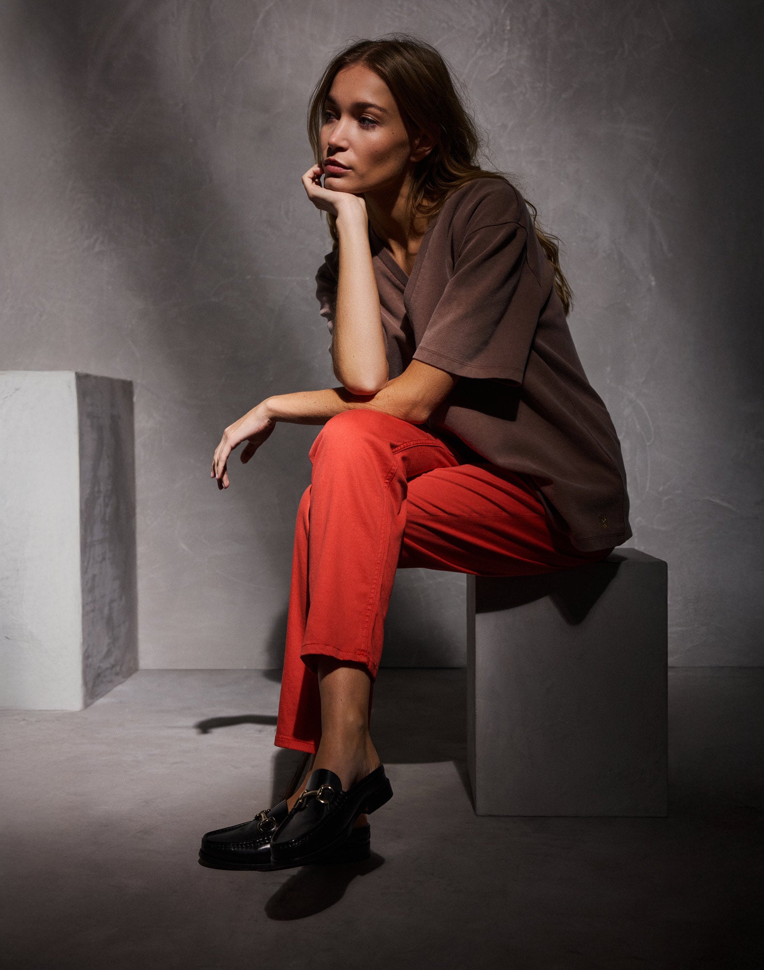 pantalon chino coco orangeade PULLIN en coton