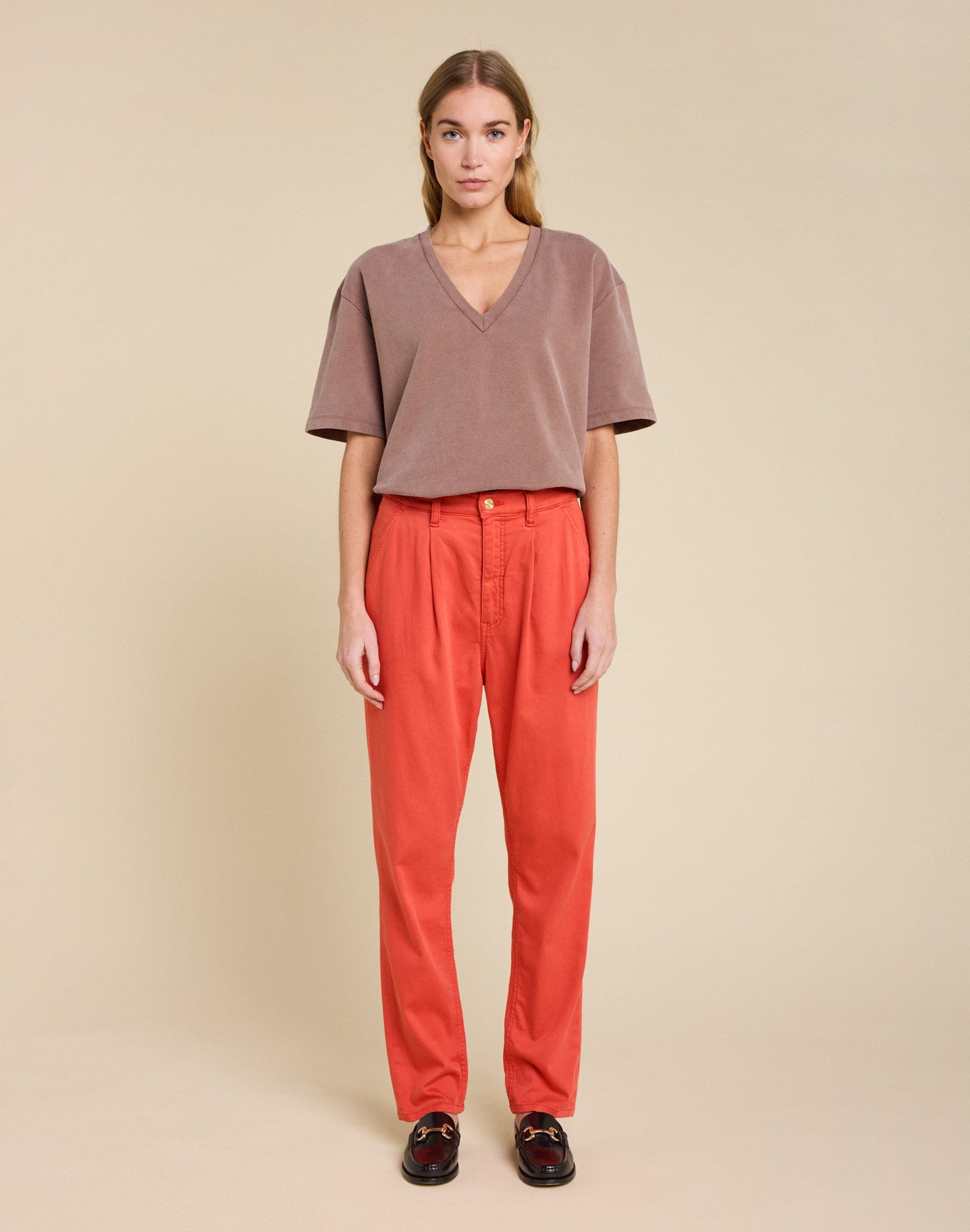 pantalon chino coco orangeade PULLIN en coton