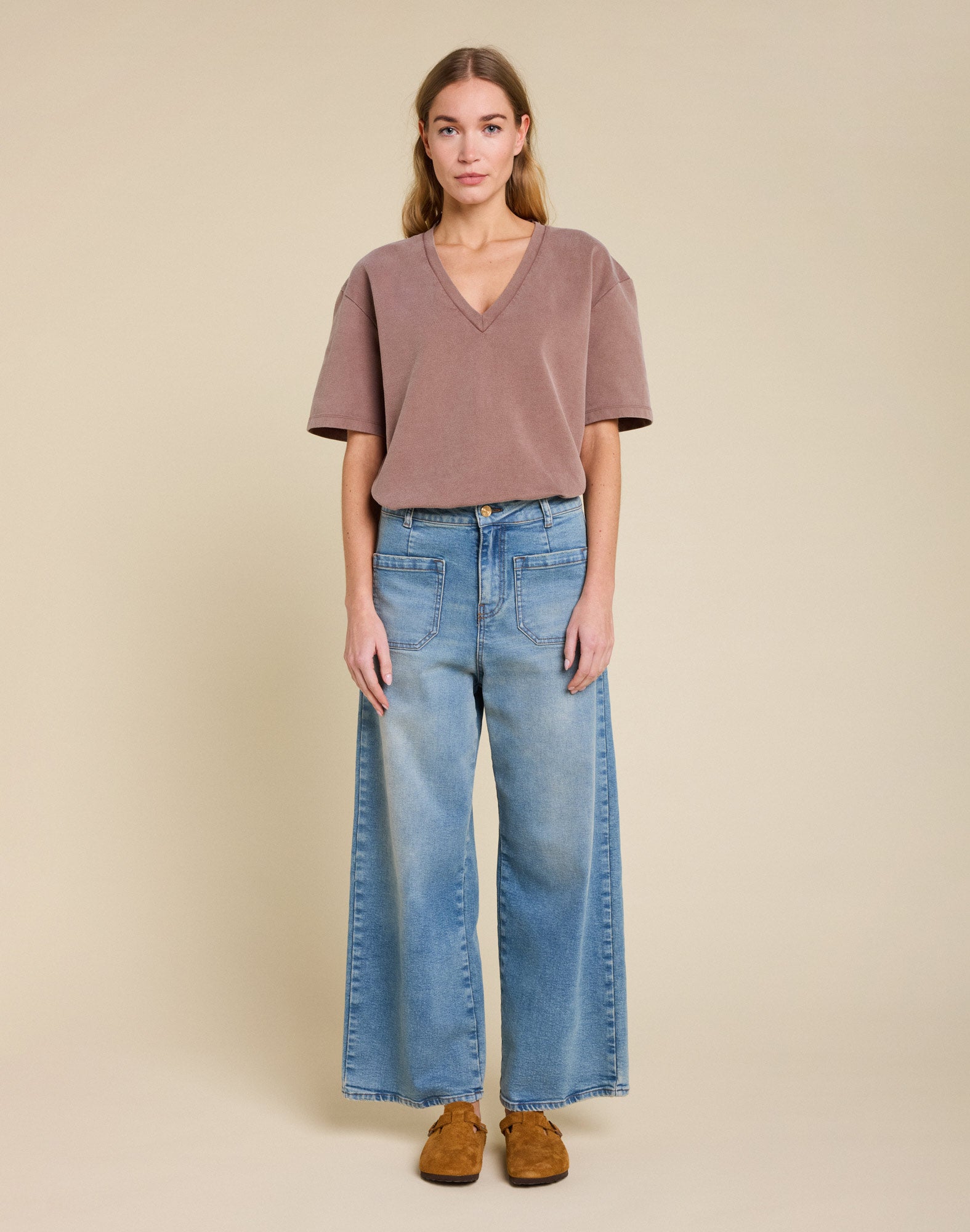 pantalon jane clearblue PULLIN en coton