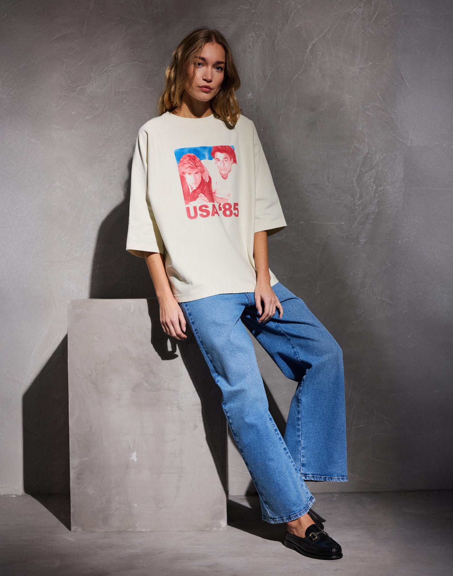 pantalon jane lightblue PULLIN en coton