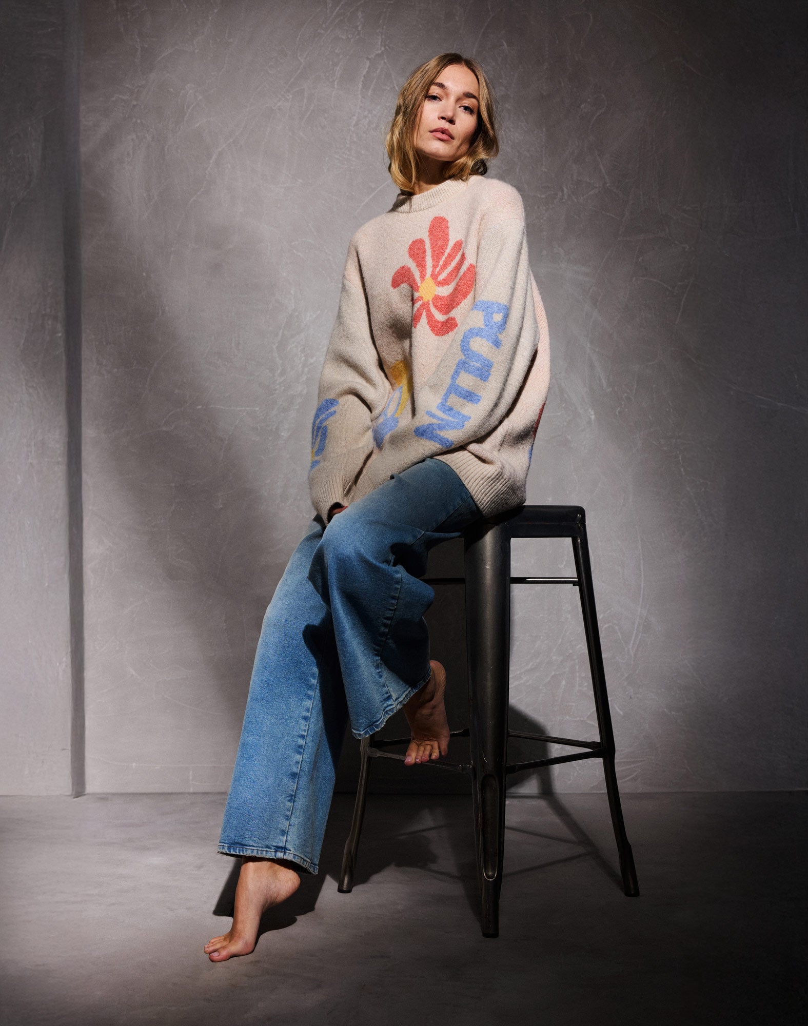 pantalon jane lightblue PULLIN en coton