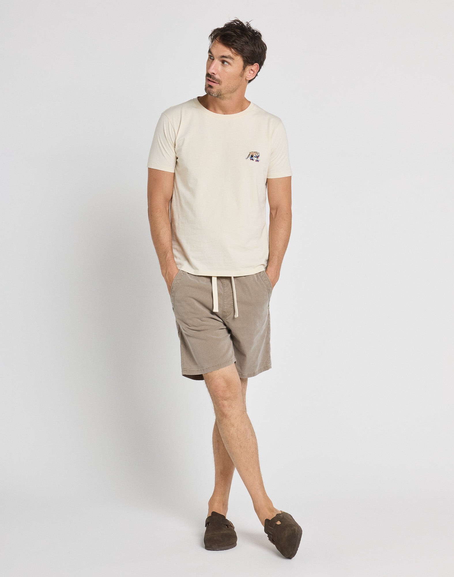 dening short beach teak PULLIN