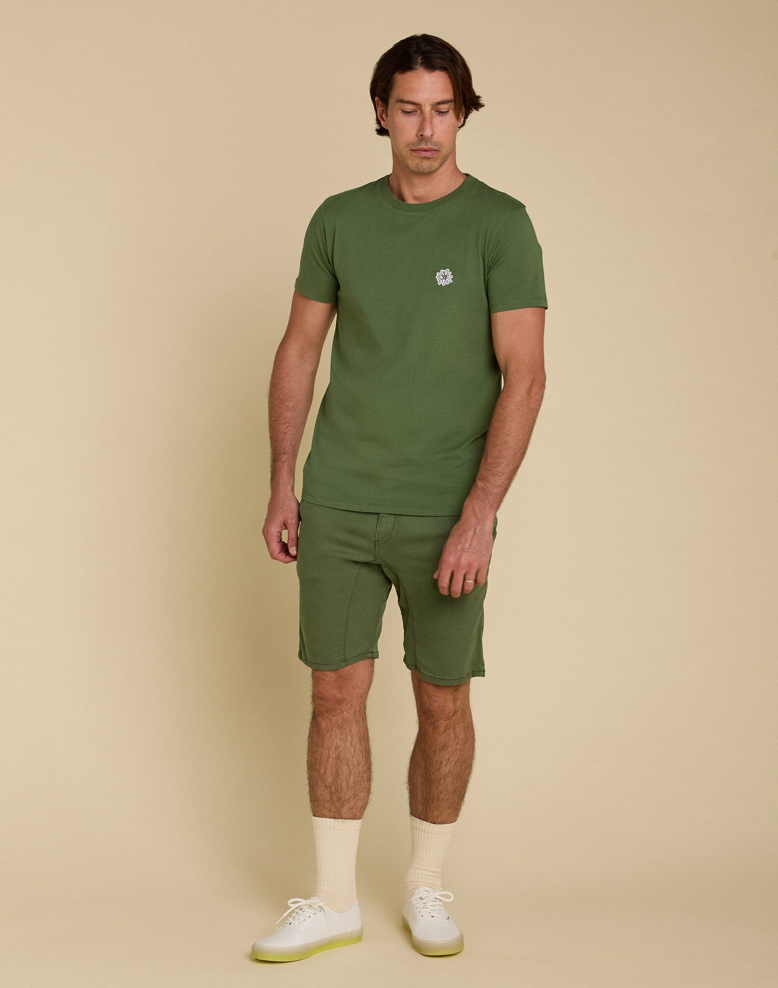 short chino bronze PULLIN en tencel