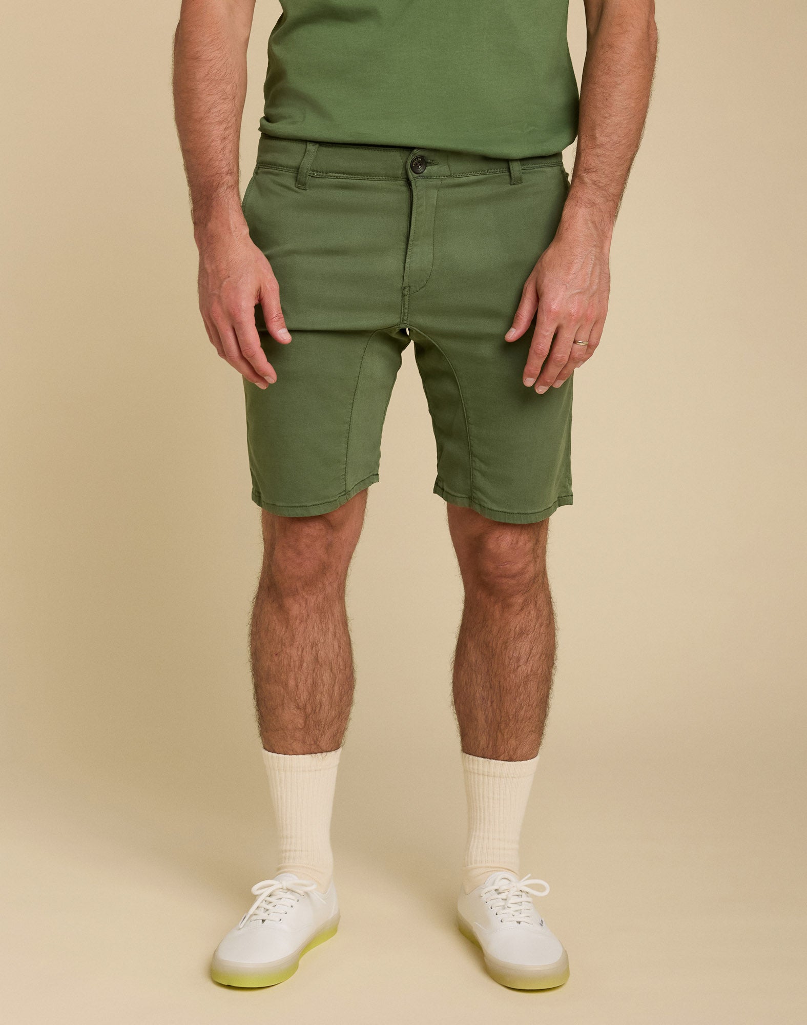 short chino bronze PULLIN en tencel
