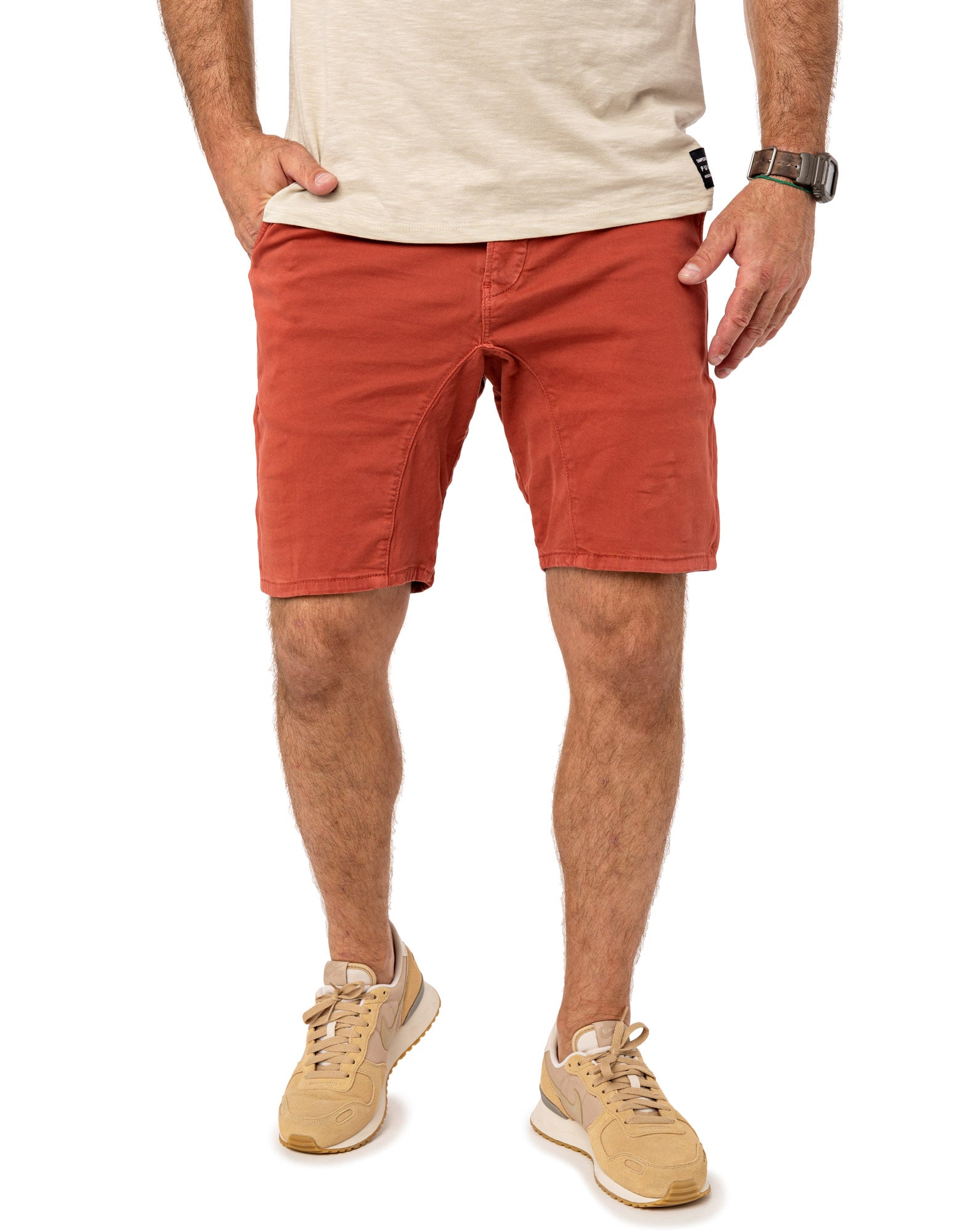 short chino cherry PULLIN en coton