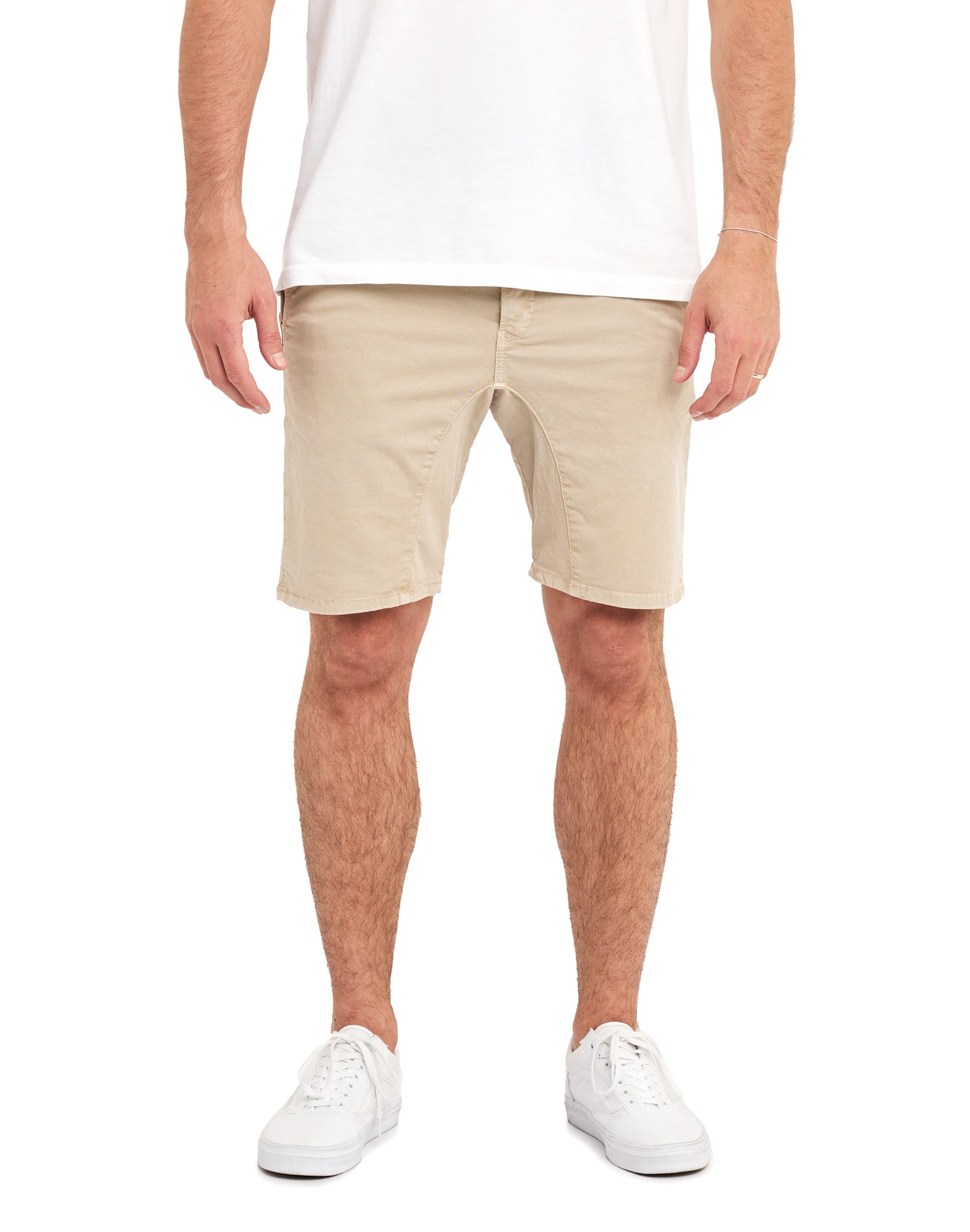 short chino cream PULLIN en coton