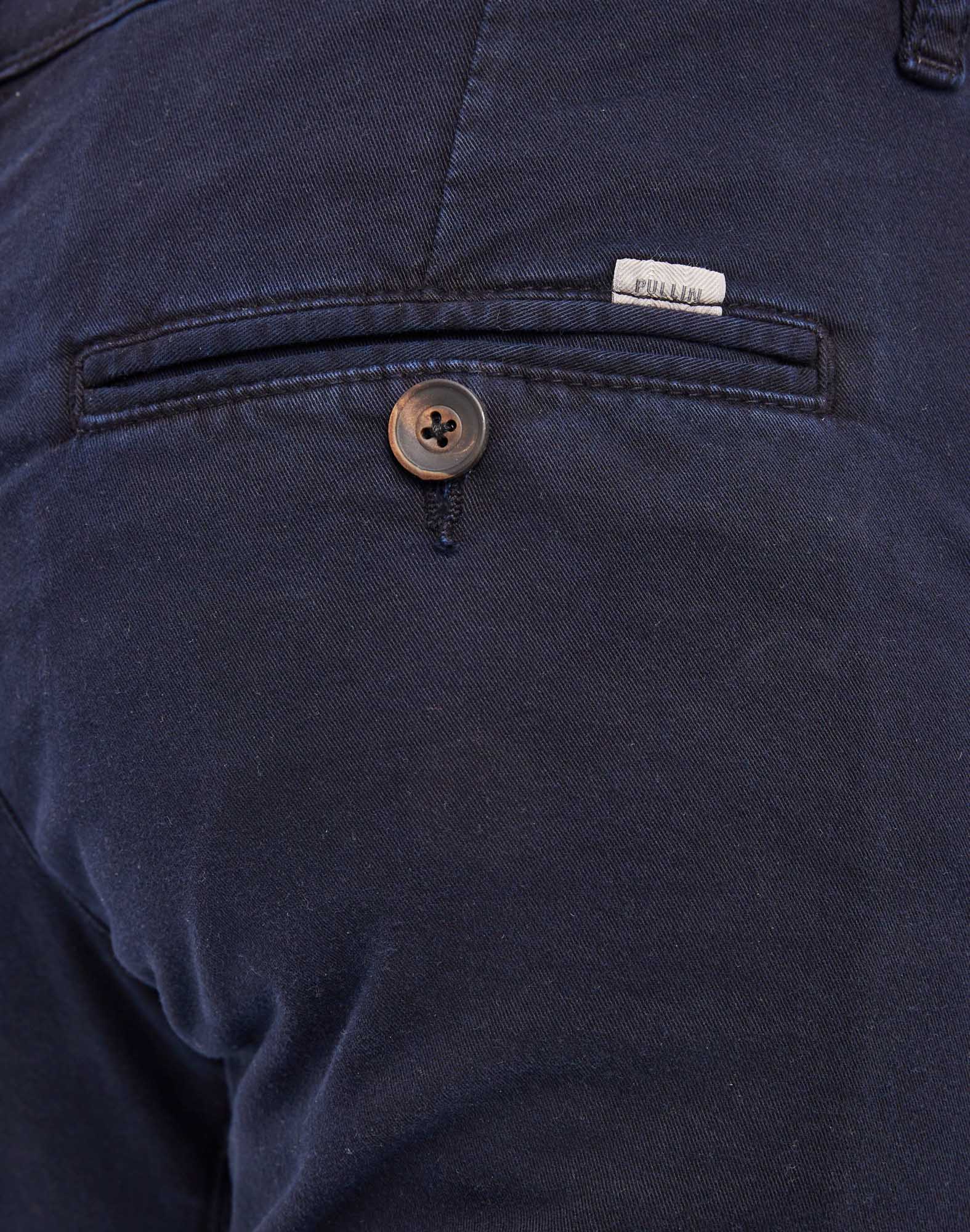 short chino indigo PULLIN en coton