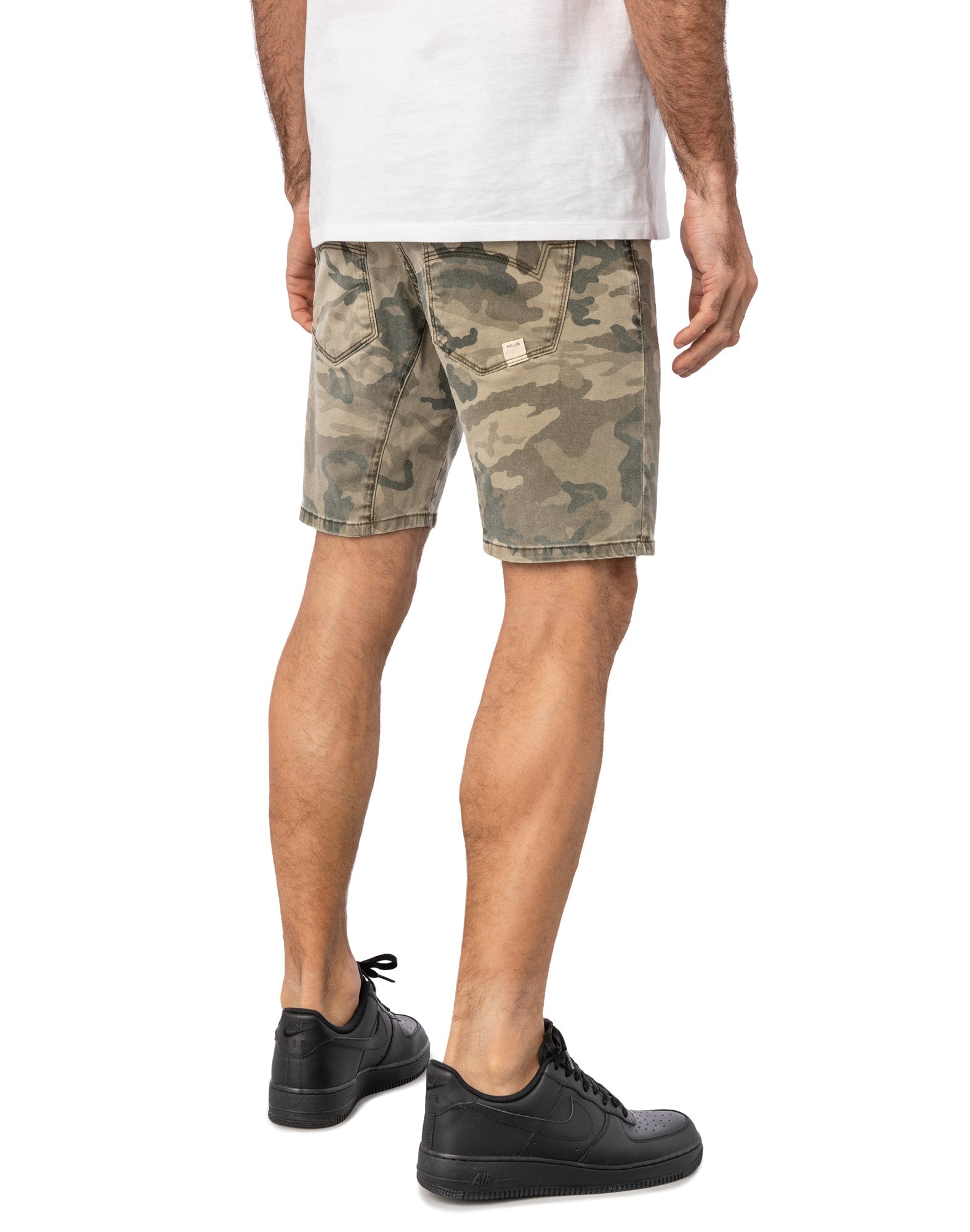 short tapered camogreen2 PULLIN en coton