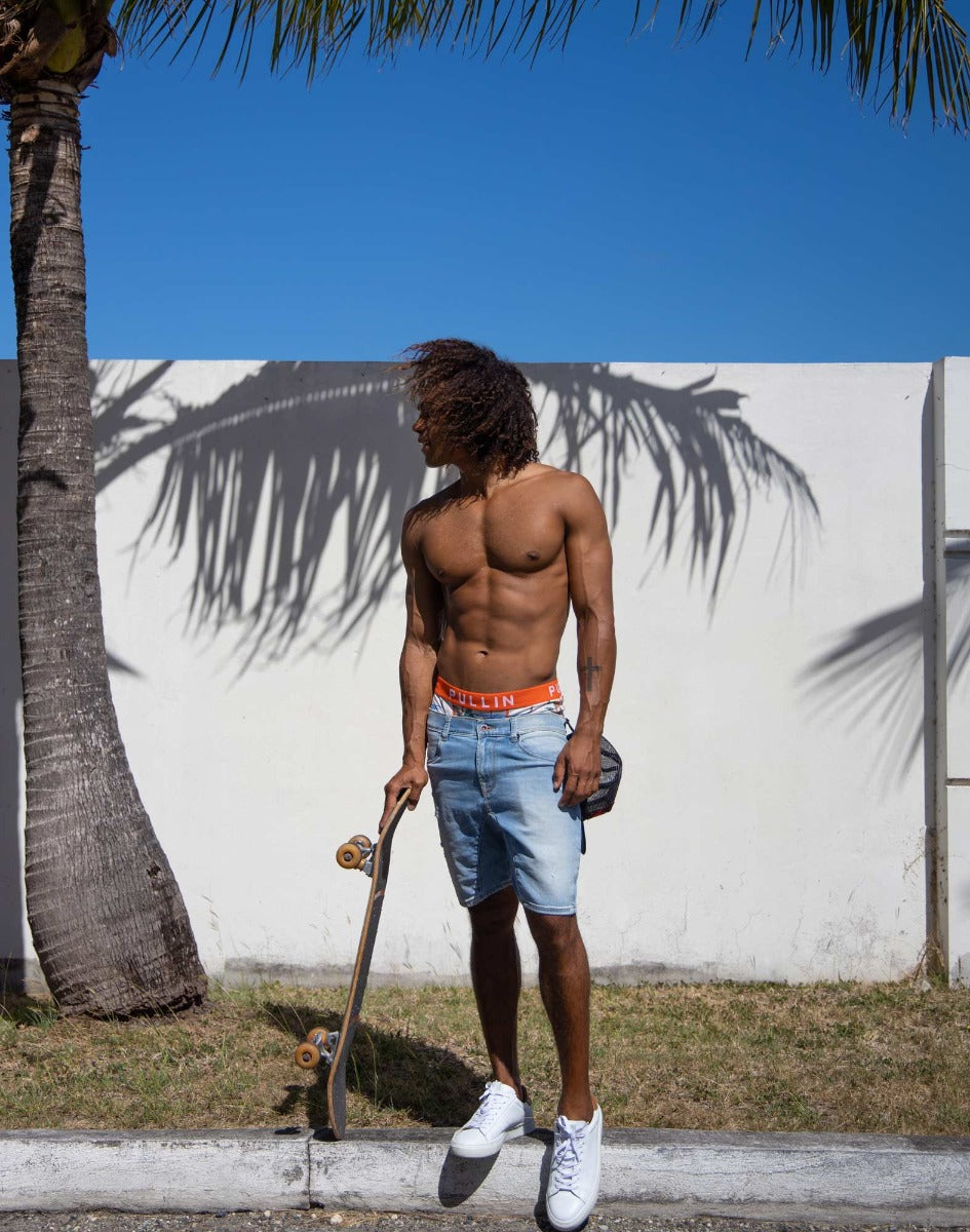 short homme dening short jump 2 logociel PULLIN en coton