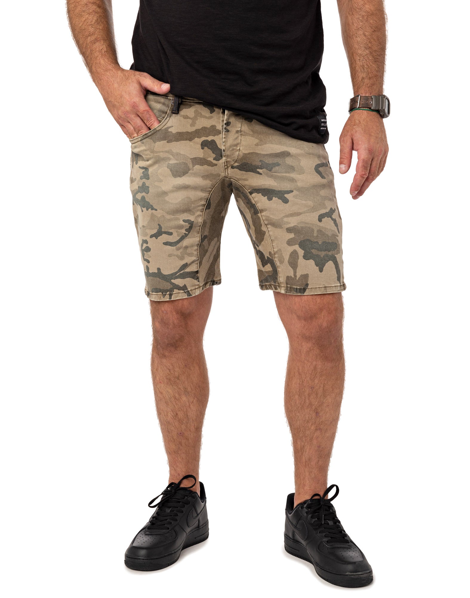dening short off camogreen PULLIN en coton