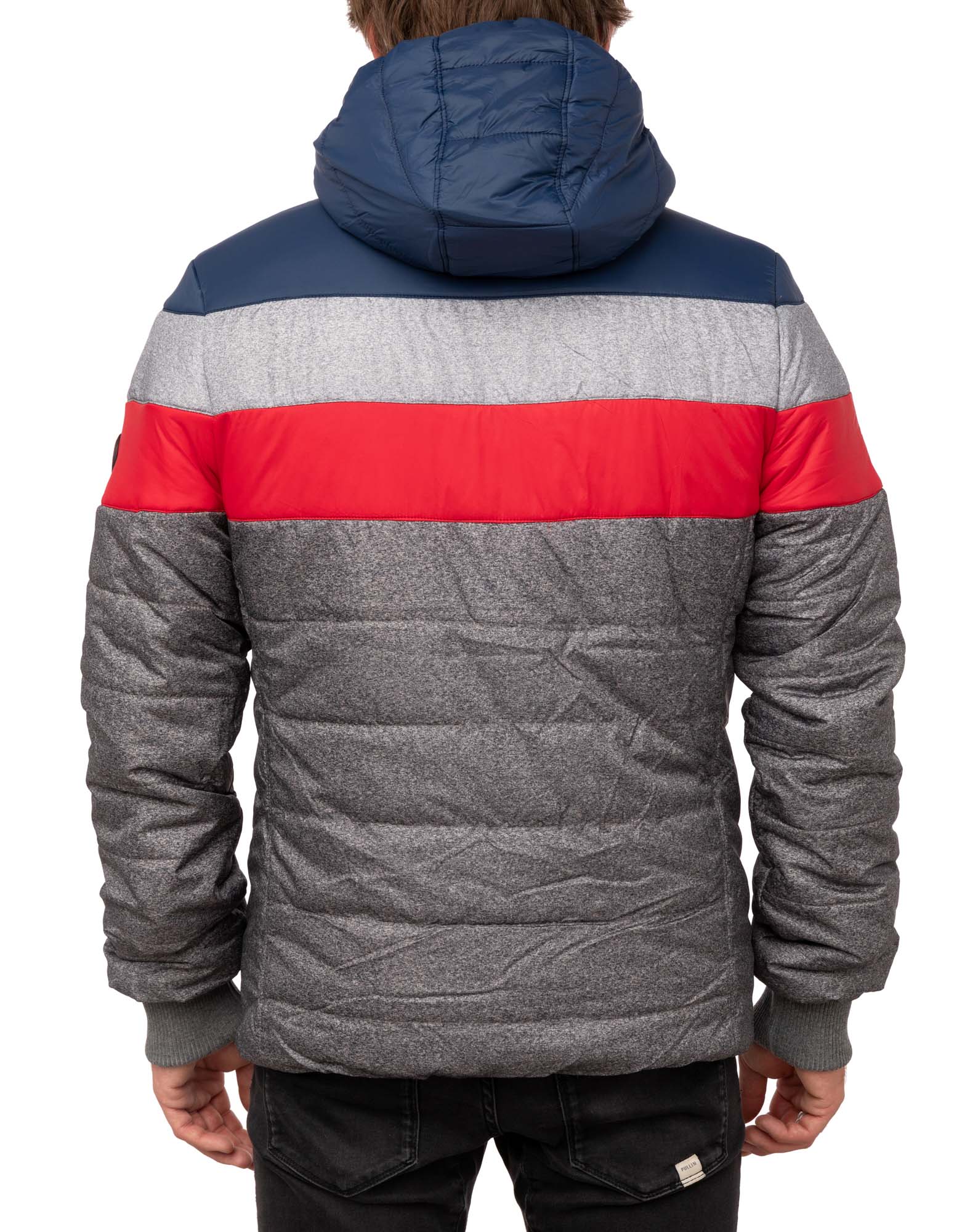 doudoune capuche greyrainbow PULLIN en nylon