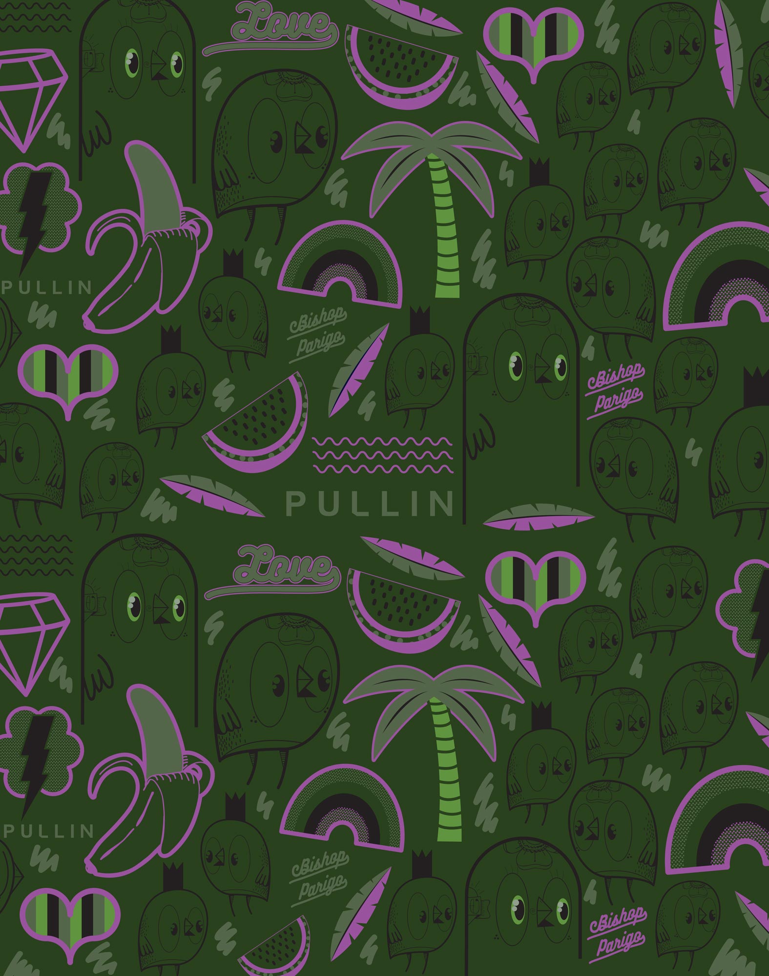 boxer long bishop PULLIN en polyester