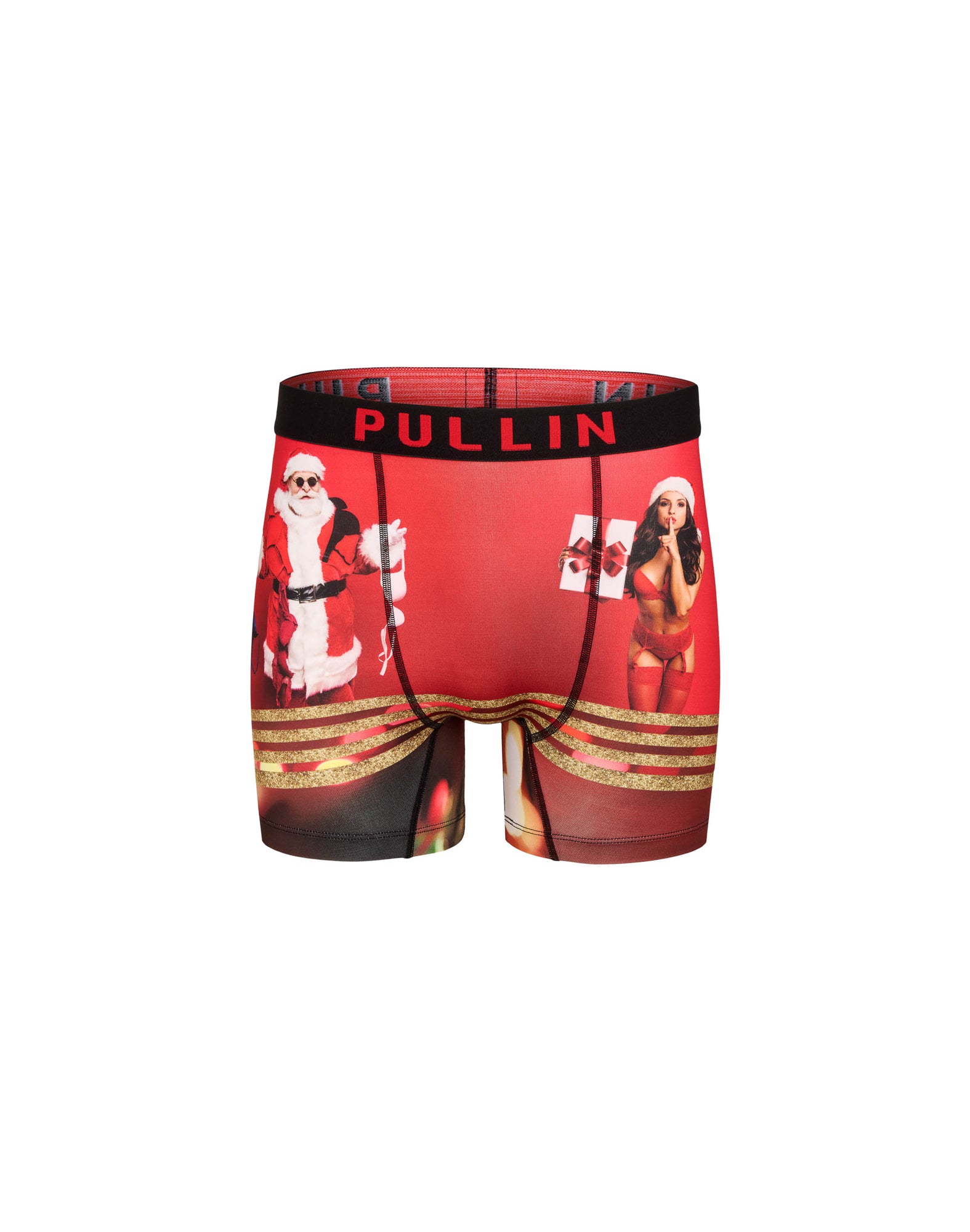 Boxer Court PULLIN Heart Multicolore - 87% Polyester, 13% élasthanne, Tailles XS à XXL - 11
