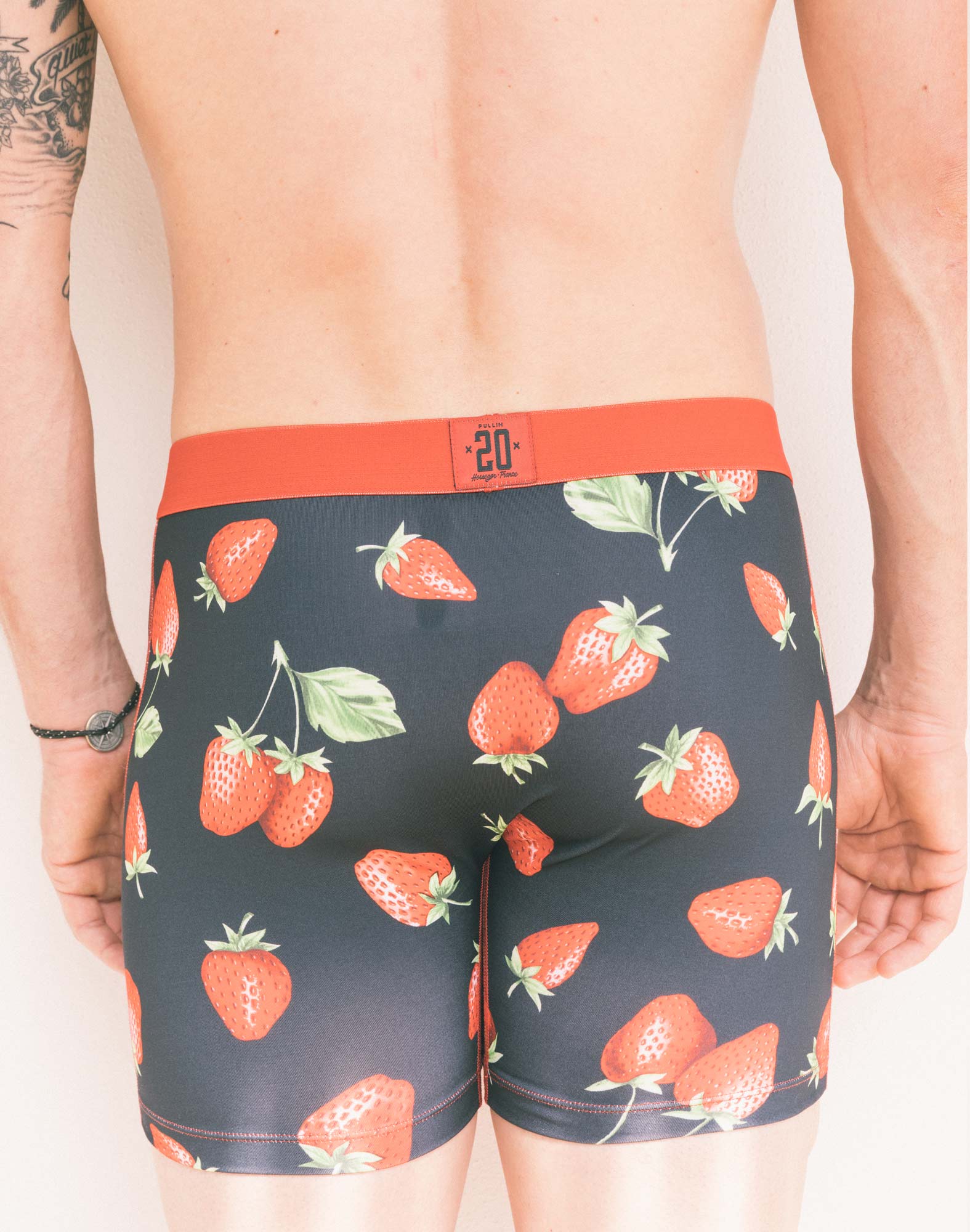 boxer long fraises PULLIN en lycra