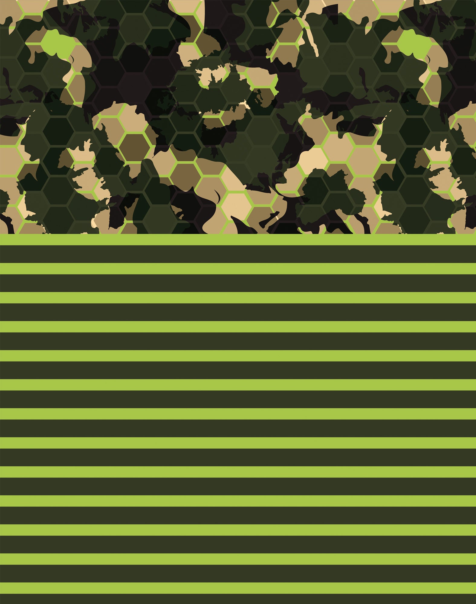 boxer long greenstripe PULLIN en polyester