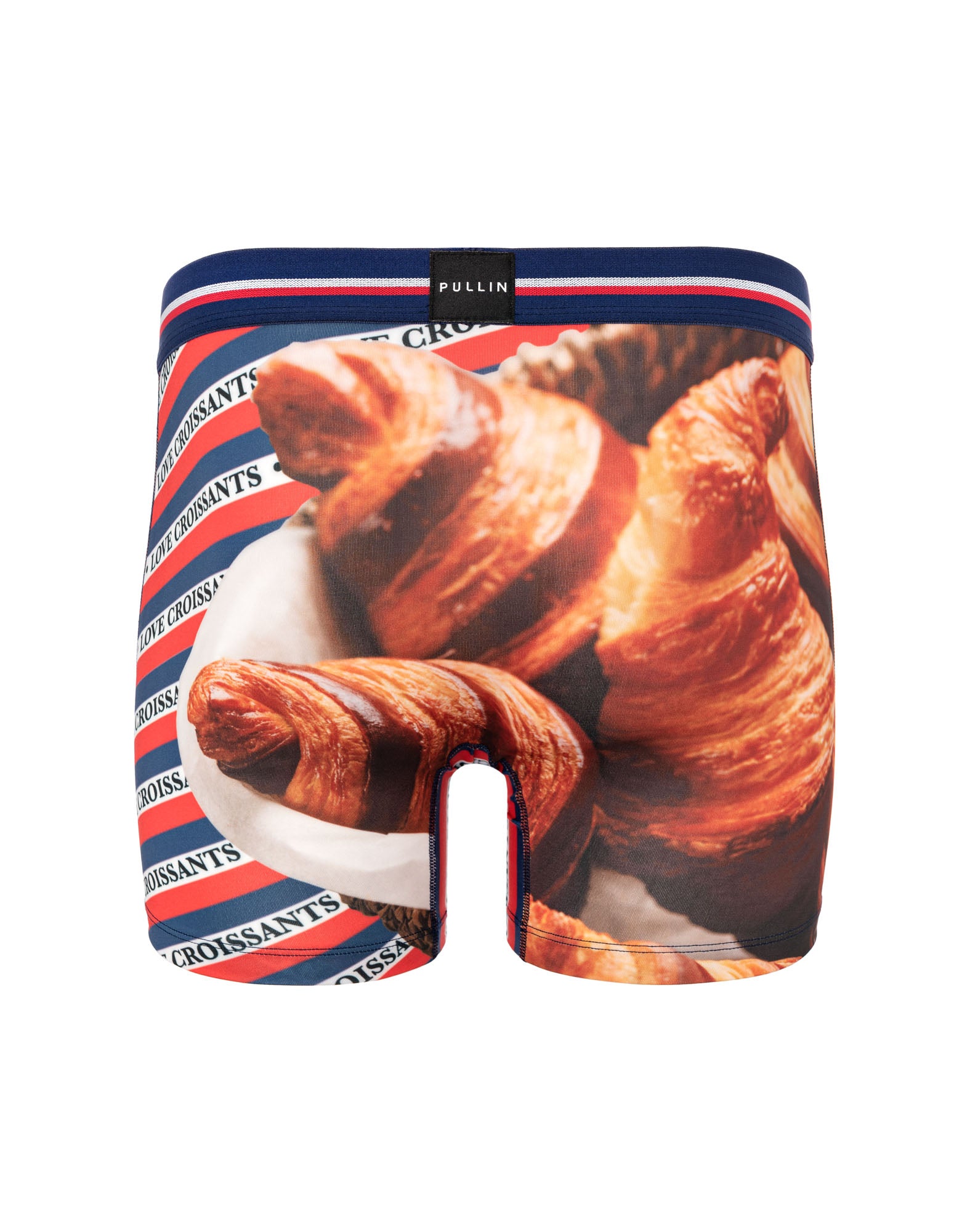 boxer homme imprimé boxer long lovecroissants PULLIN en lycra