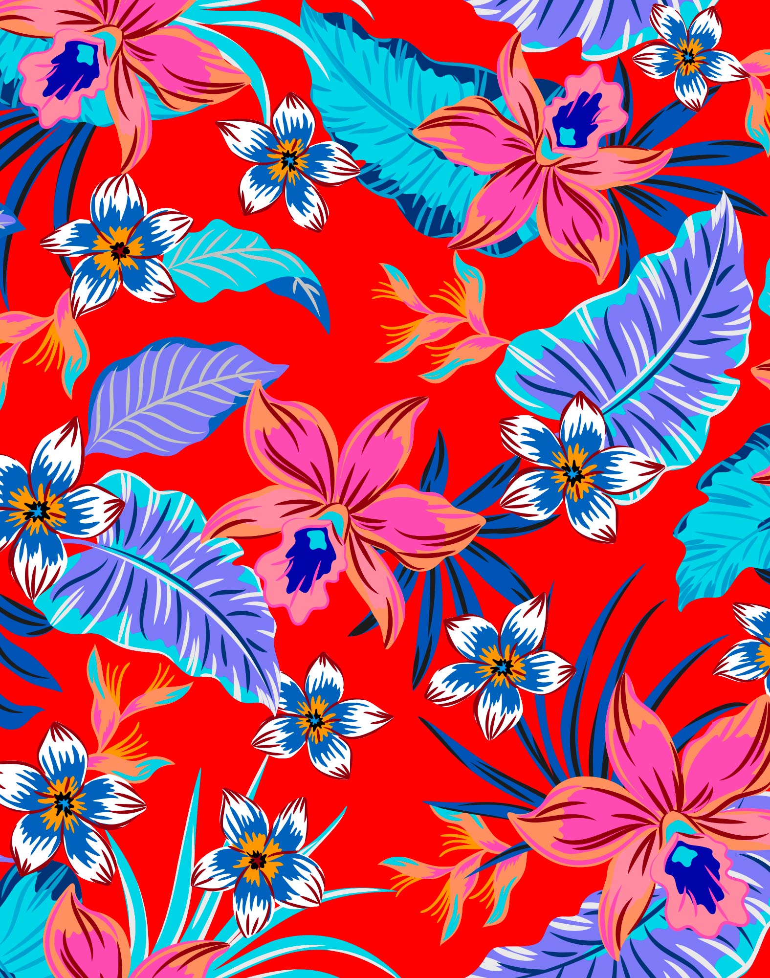 boxer long orchids PULLIN en lycra