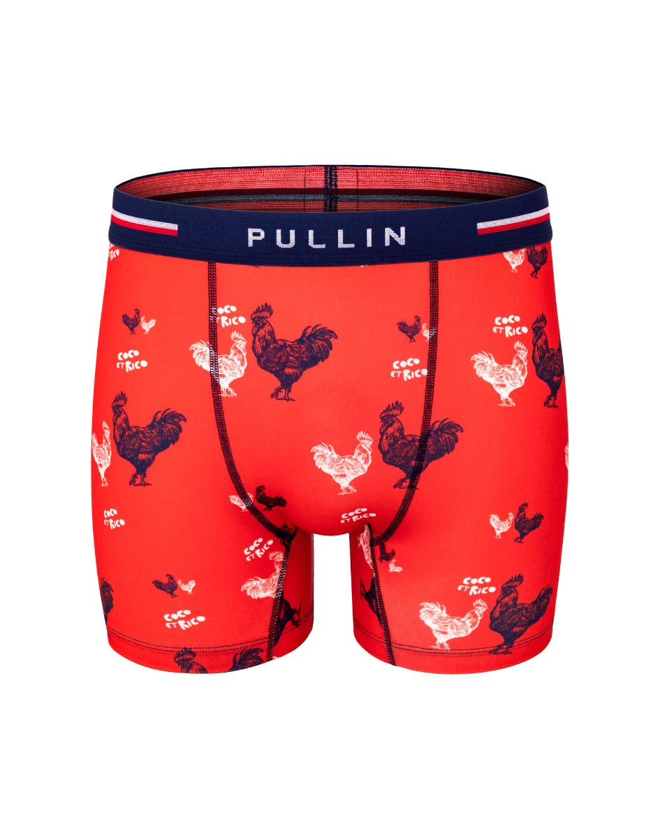 boxer long redcocorico PULLIN en lycra