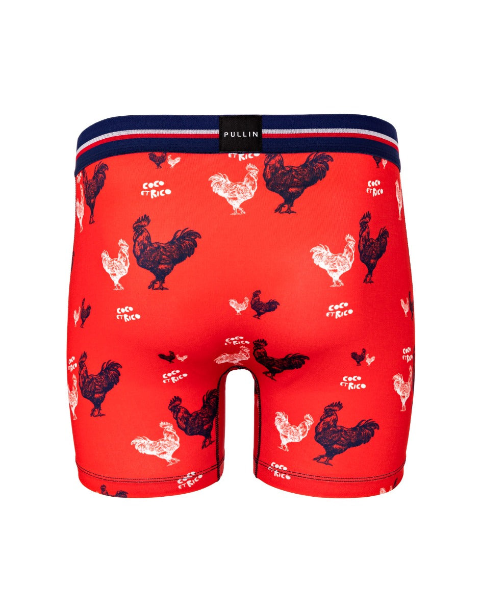 boxer long redcocorico PULLIN en lycra