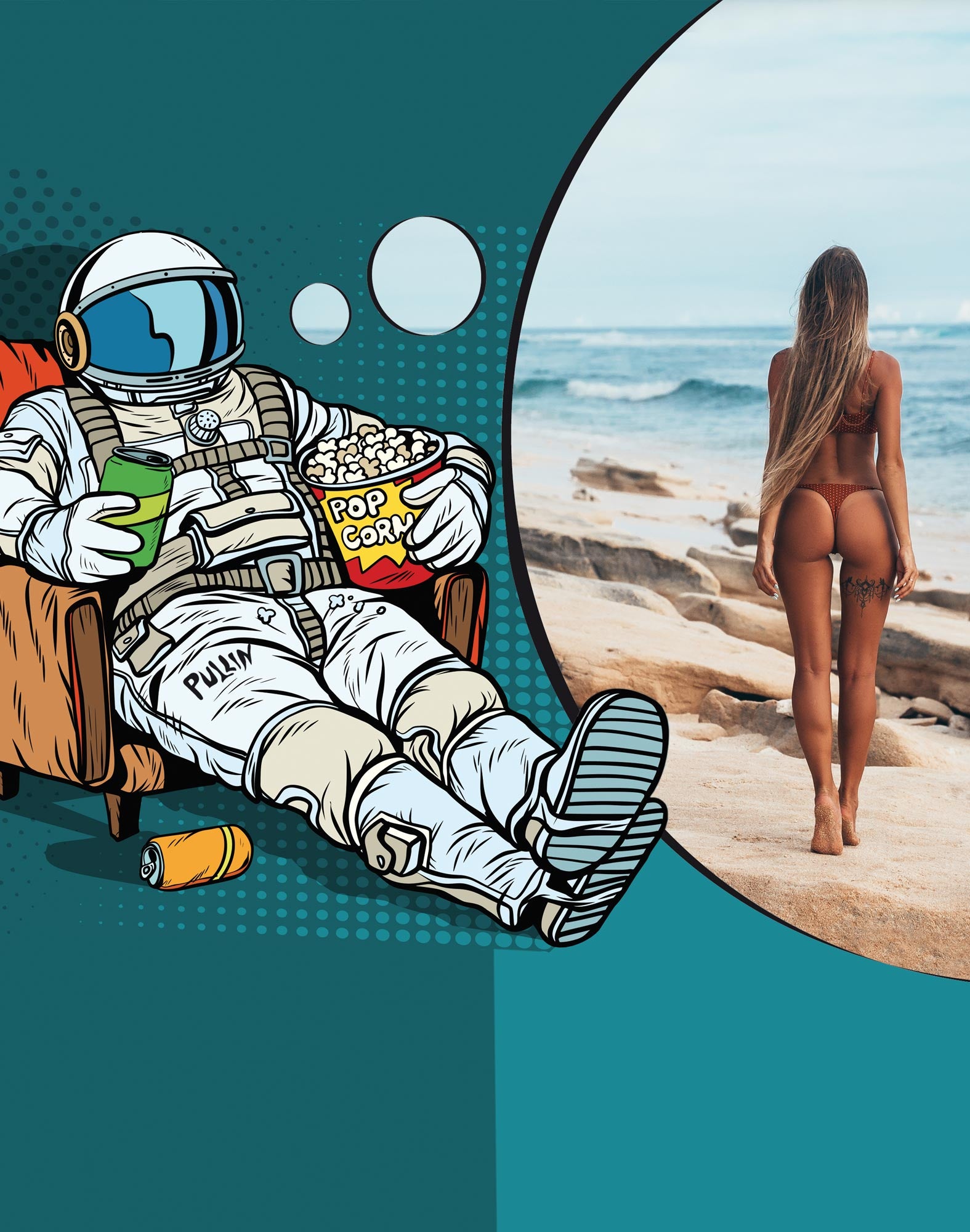 boxer long spaceview PULLIN en polyester