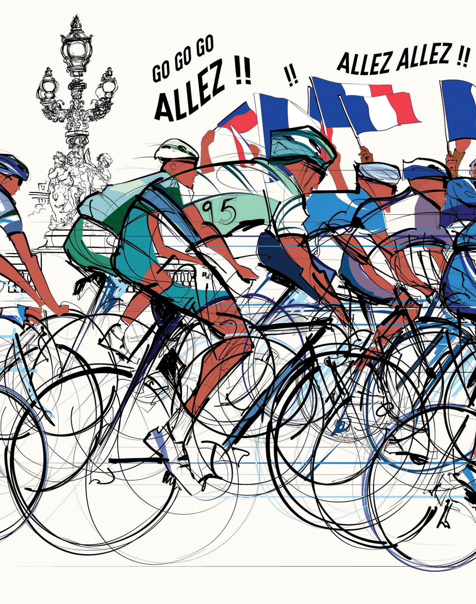 boxer long tourdefrance PULLIN en lycra