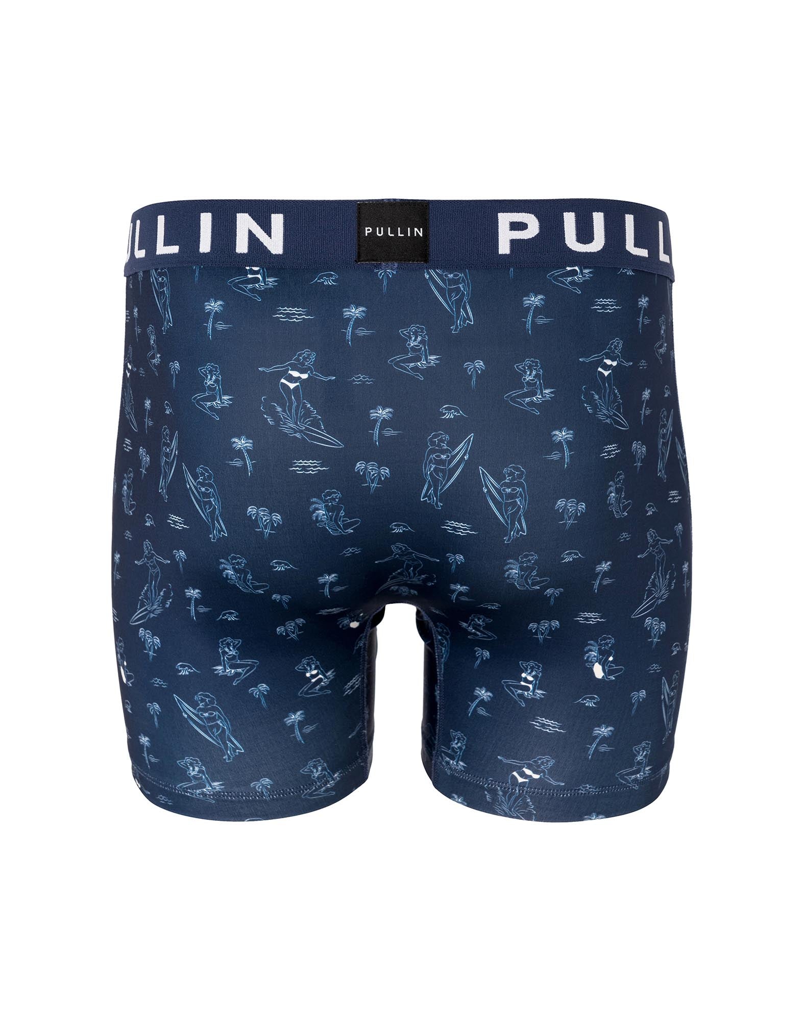 boxer homme imprimé boxer long wavebabe PULLIN en lycra