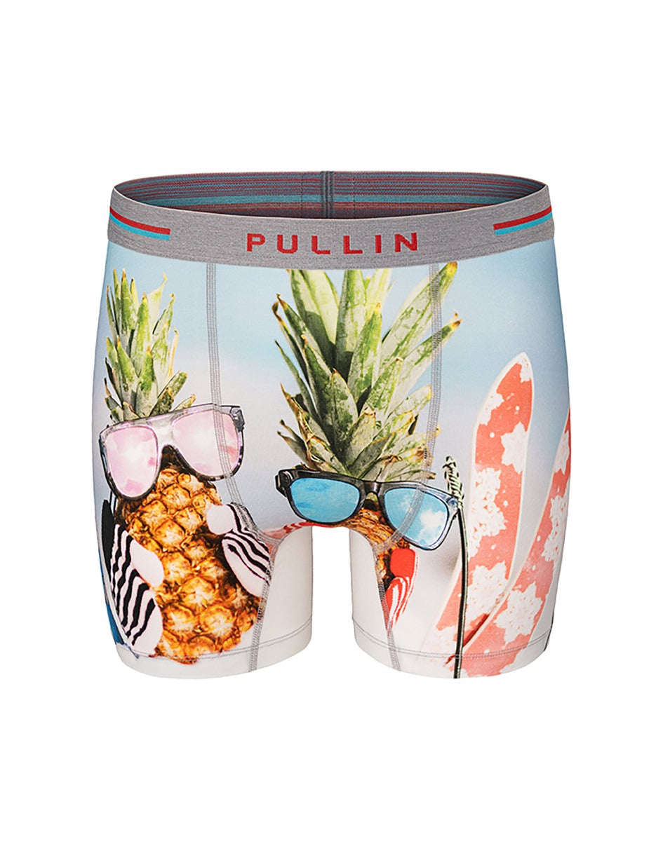 boxer long coton imprime ananaski PULLIN en coton