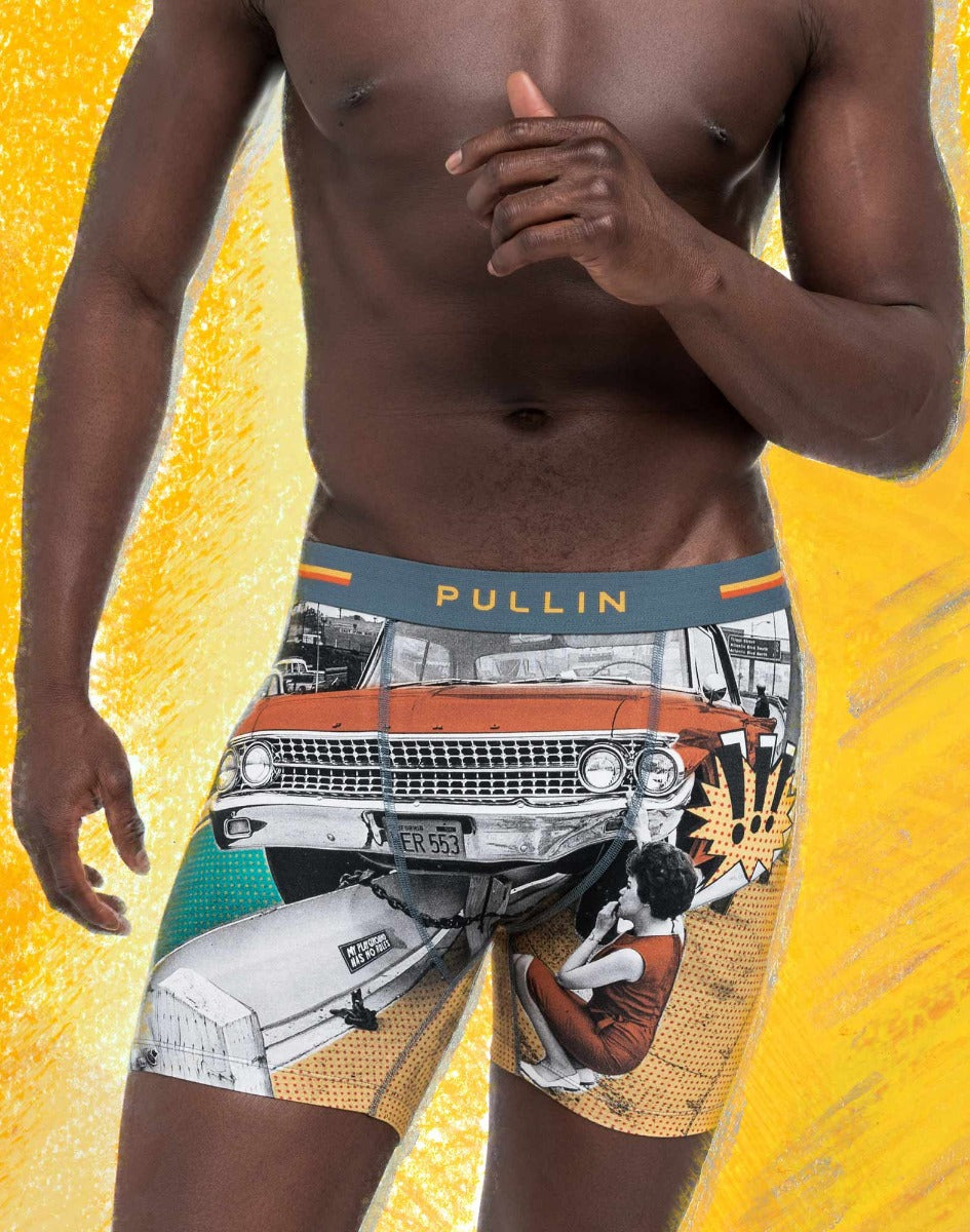 boxer long coton imprime bullshit PULLIN en coton