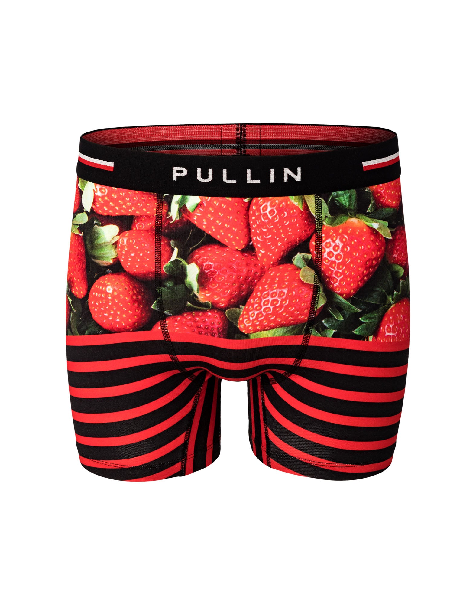 boxer long coton imprime fraisestripe PULLIN en coton