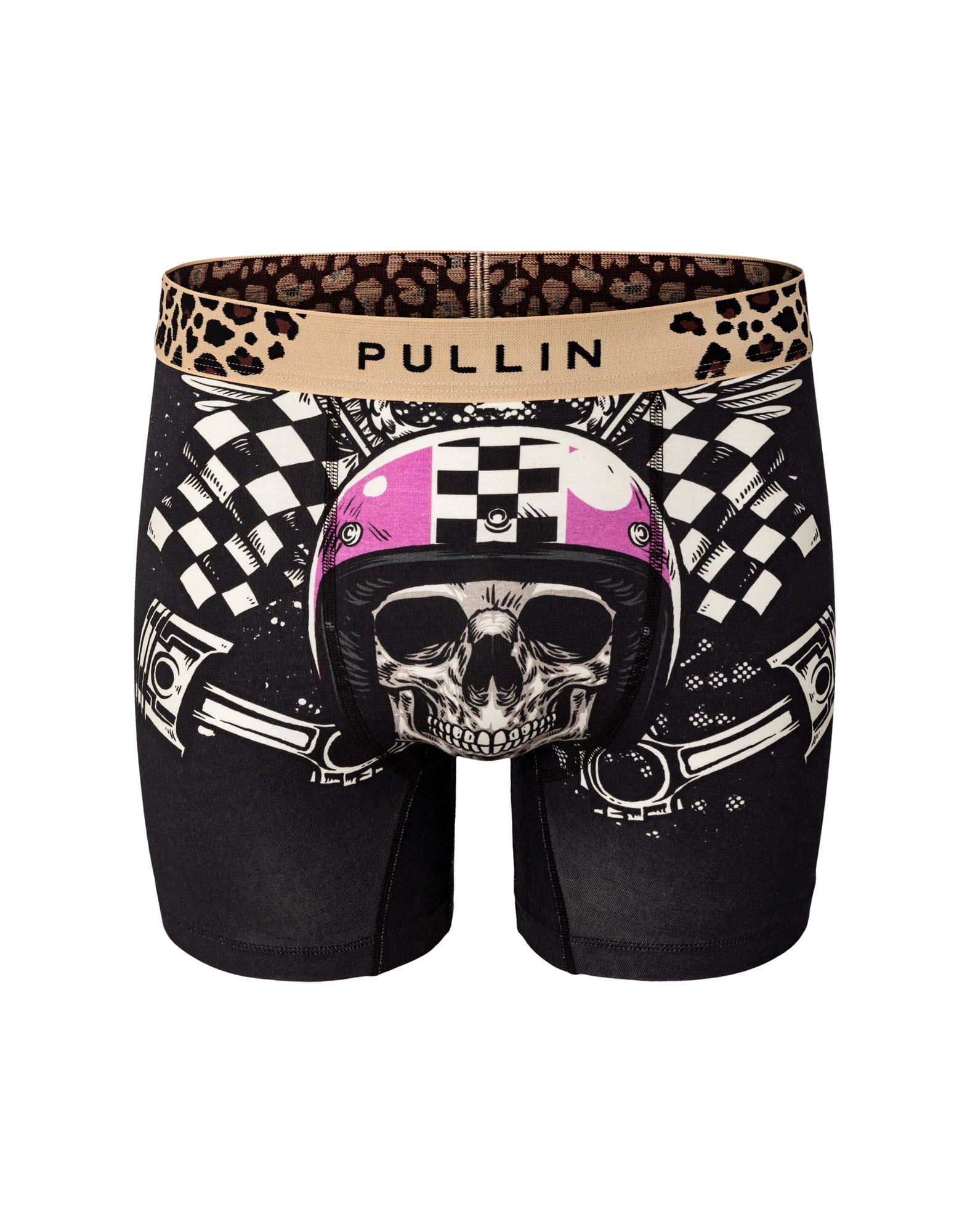 boxer long coton imprime helmetskull PULLIN en coton