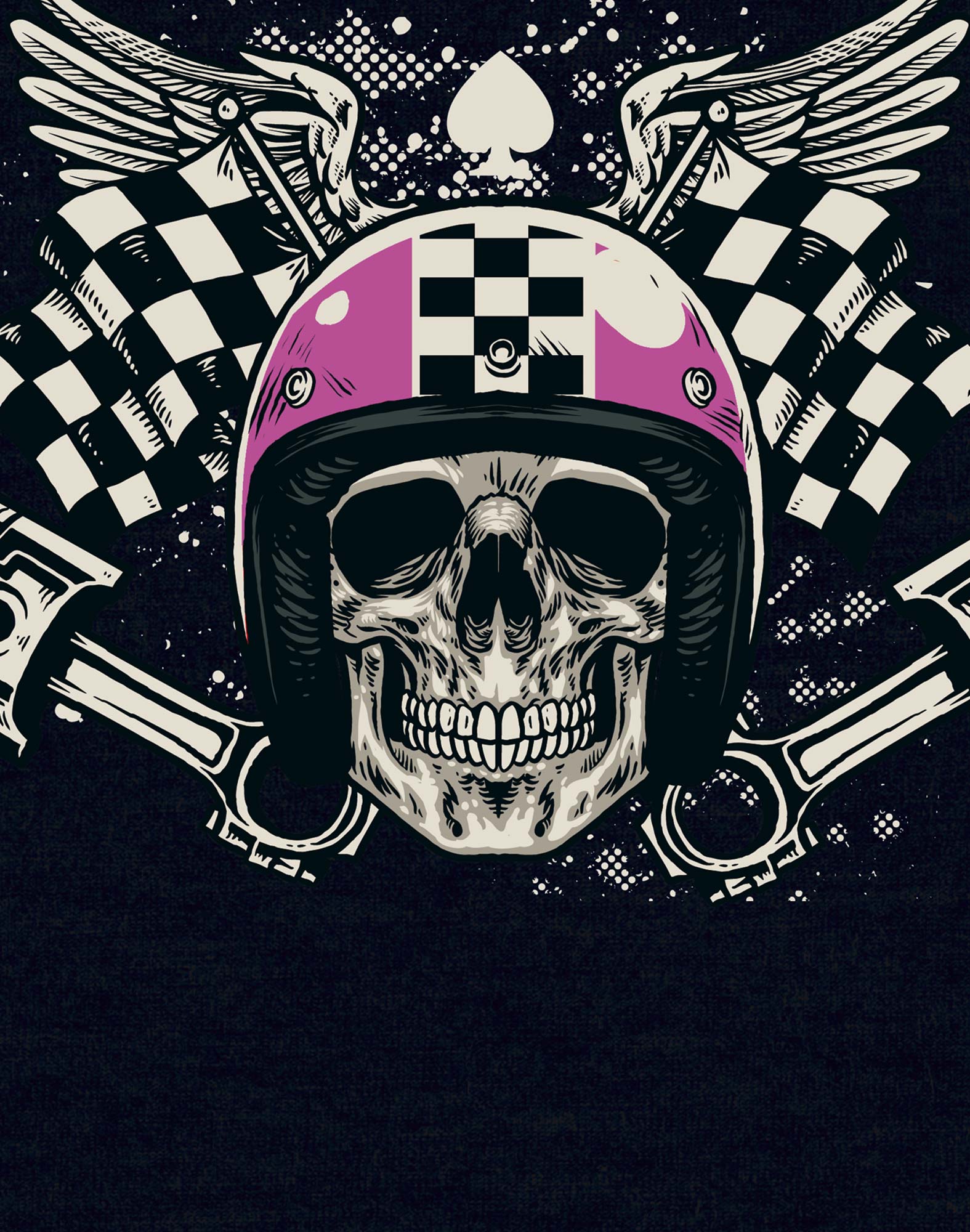 boxer long coton imprime helmetskull PULLIN en coton