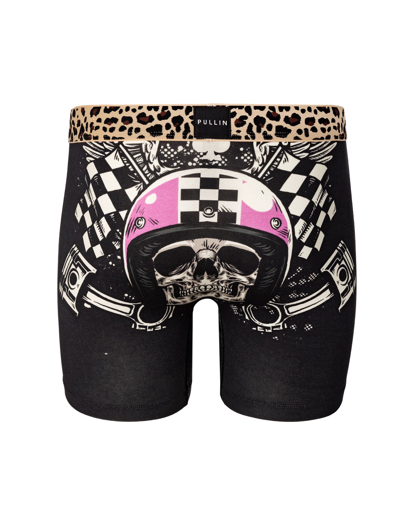 boxer long coton imprime helmetskull PULLIN en coton