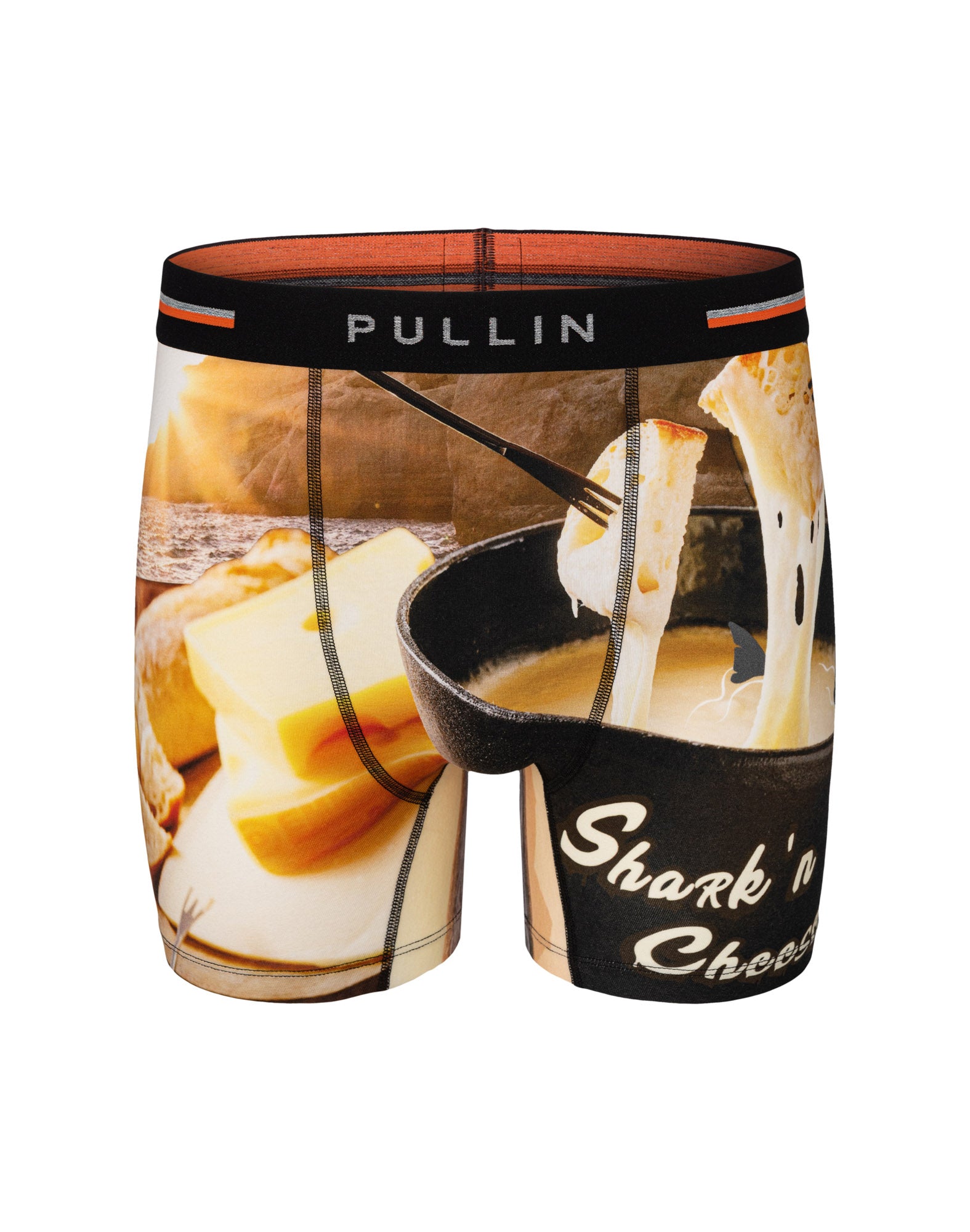 boxer long coton imprime sharkcheese PULLIN en coton