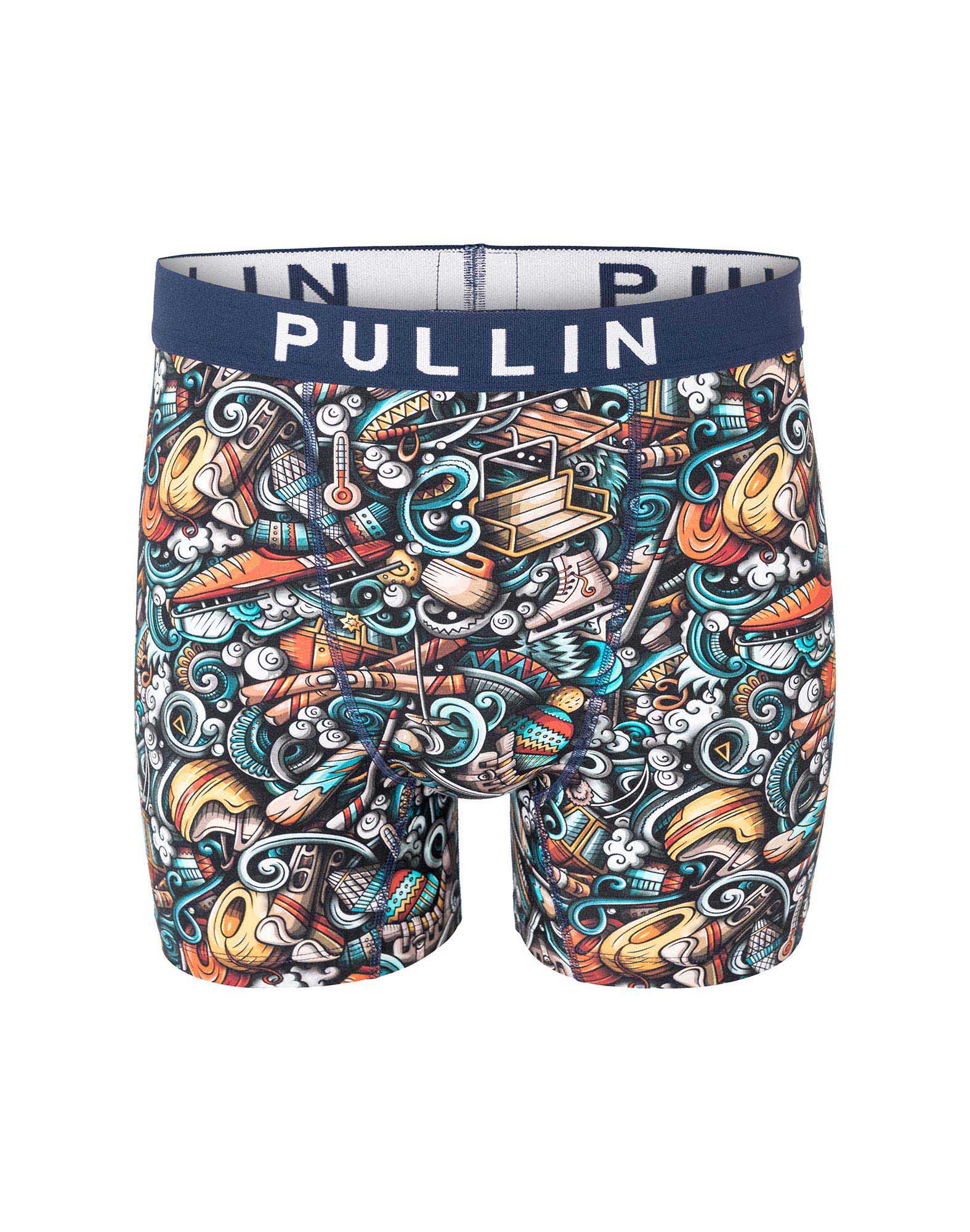 boxer homme imprimé boxer long wintersports PULLIN en coton